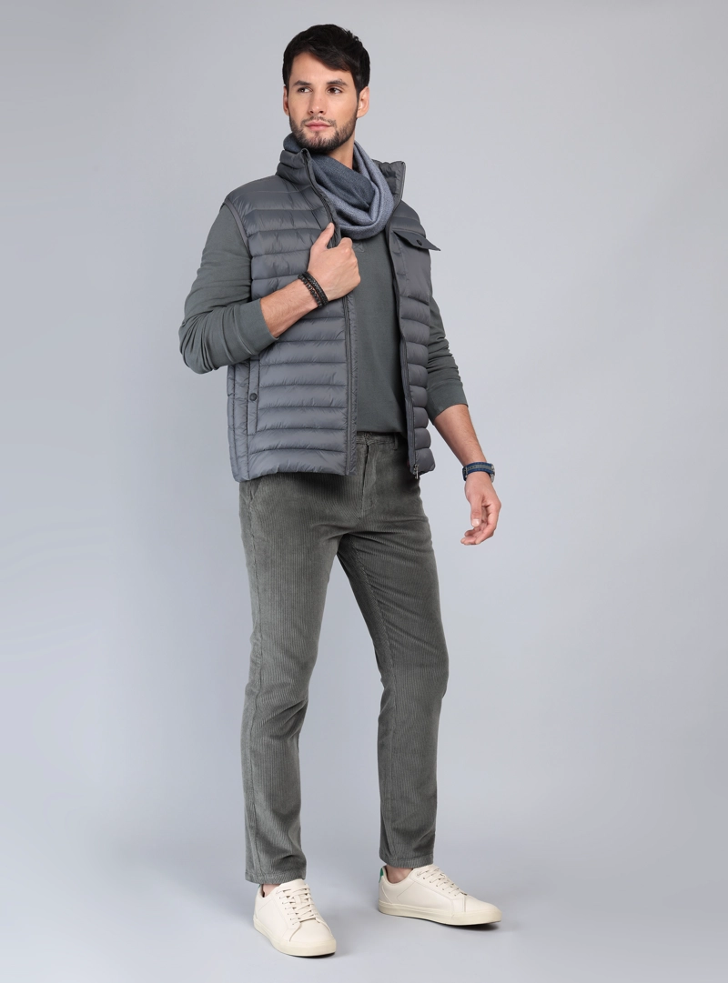 PARKA SIN MANGAS REGULAR FIT GRIS ARROW - 4