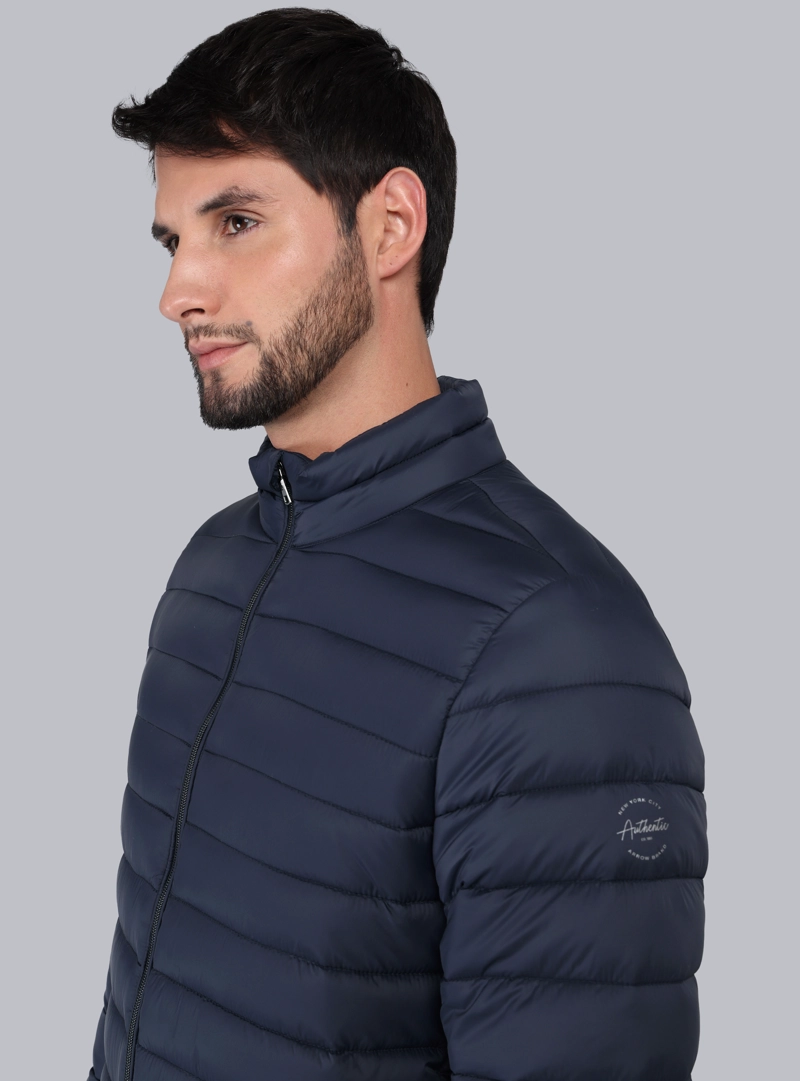 PARKA MANGA LARGA REGULAR FIT AZUL ARROW - 3