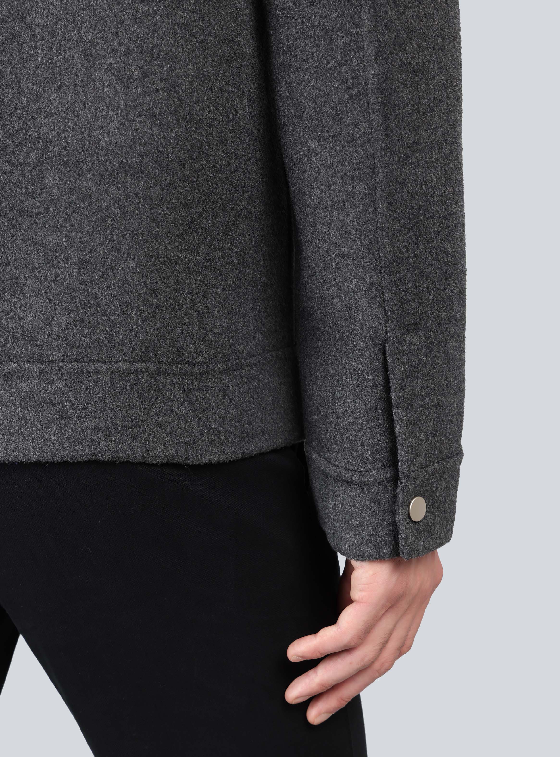 CHAQUETA LISA RECTA REGULAR FIT GRIS OSCURO ARROW - 5