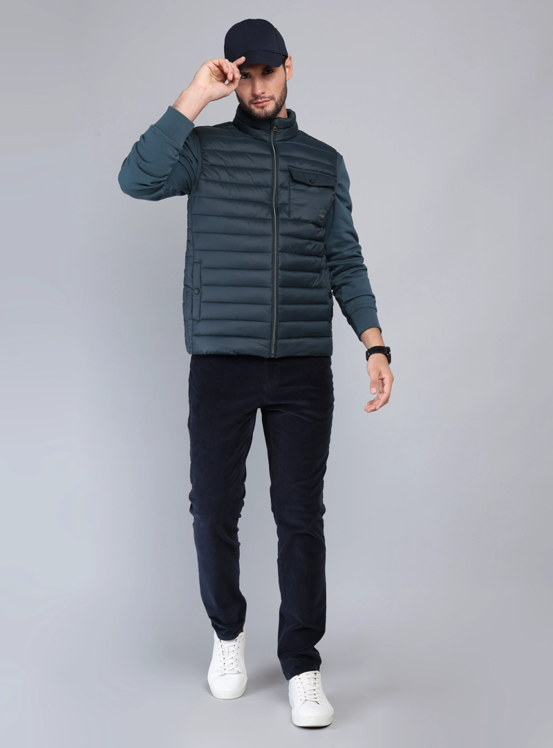 PARKA SIN MANGAS REGULAR FIT PETROLEO ARROW - 4
