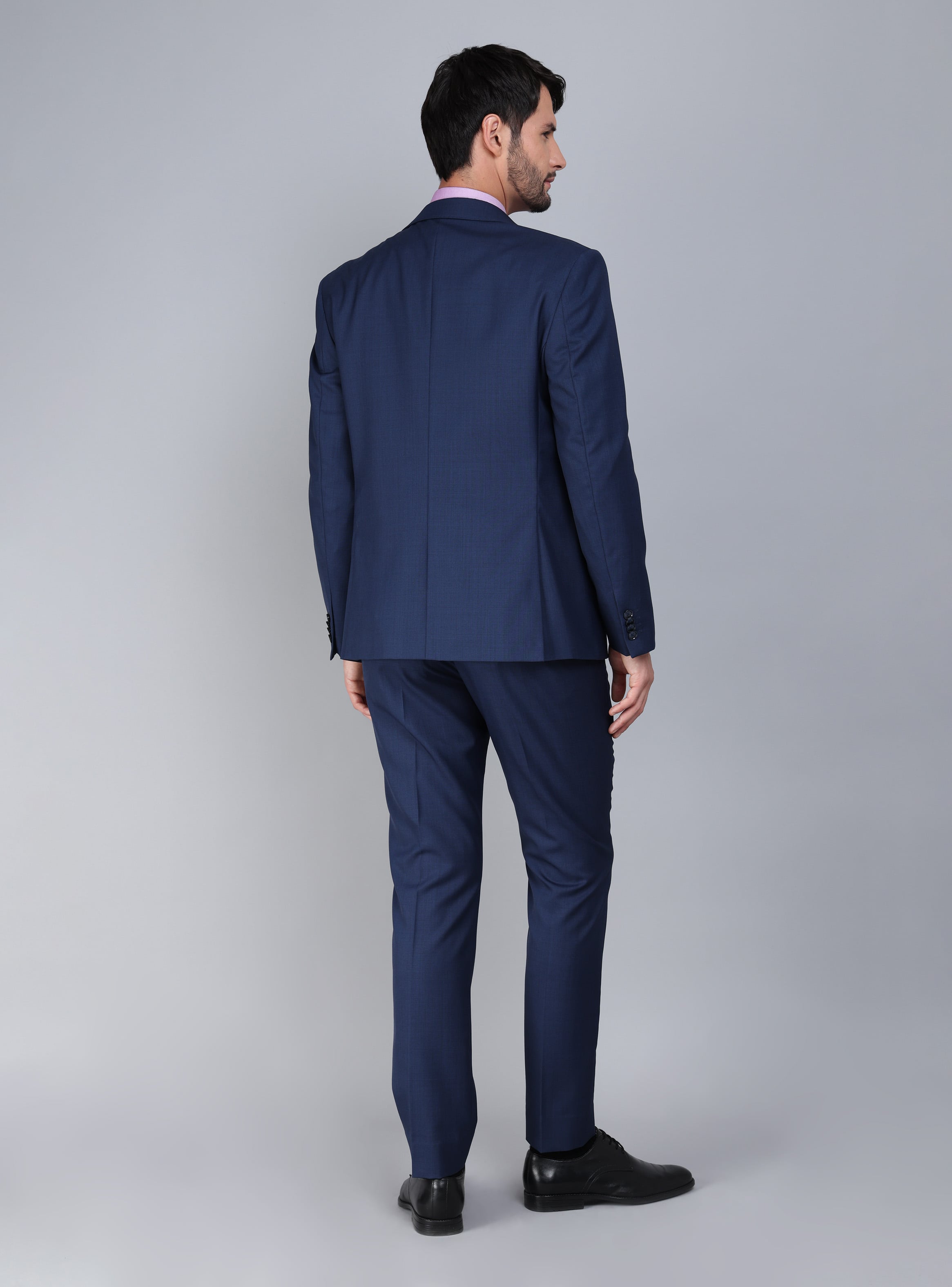 TRAJE LANA TAILORED FIT AZUL ARROW - 2