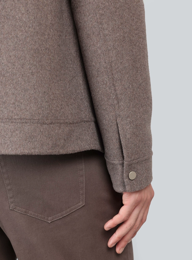 CHAQUETA LISA RECTA REGULAR FIT CAFE ARROW - 6