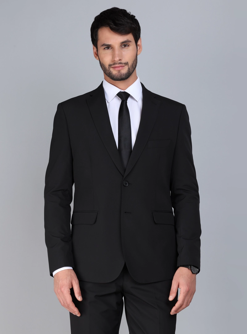 TRAJE POLI VISCOSA TAILORED FIT NEGRO ARROW - 3