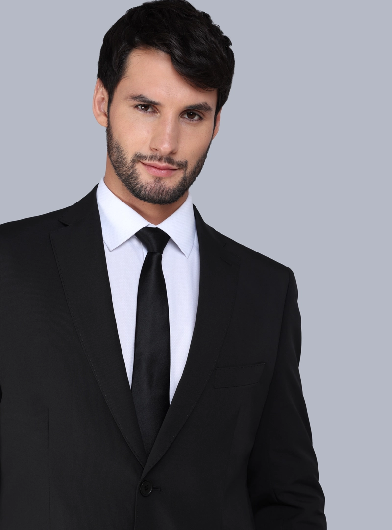 TRAJE POLI VISCOSA TAILORED FIT NEGRO ARROW - 4