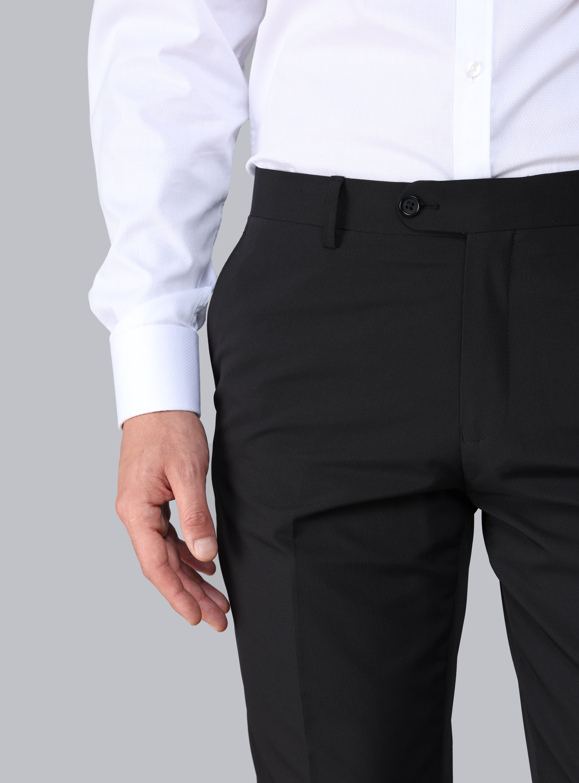 TRAJE POLI VISCOSA TAILORED FIT NEGRO ARROW - 8
