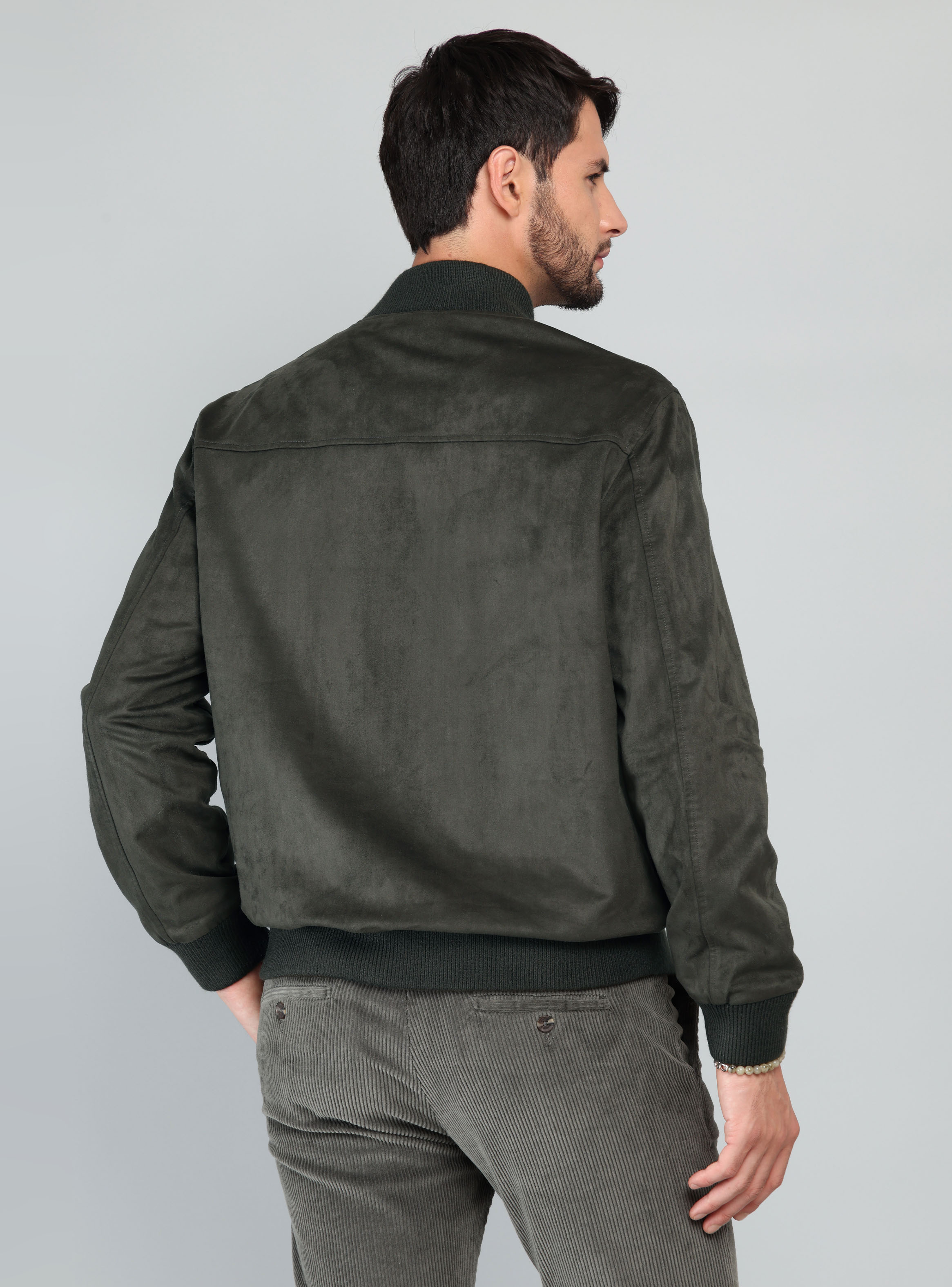 CHAQUETA BOMBER REGULAR FIT OLIVA ARROW - 2