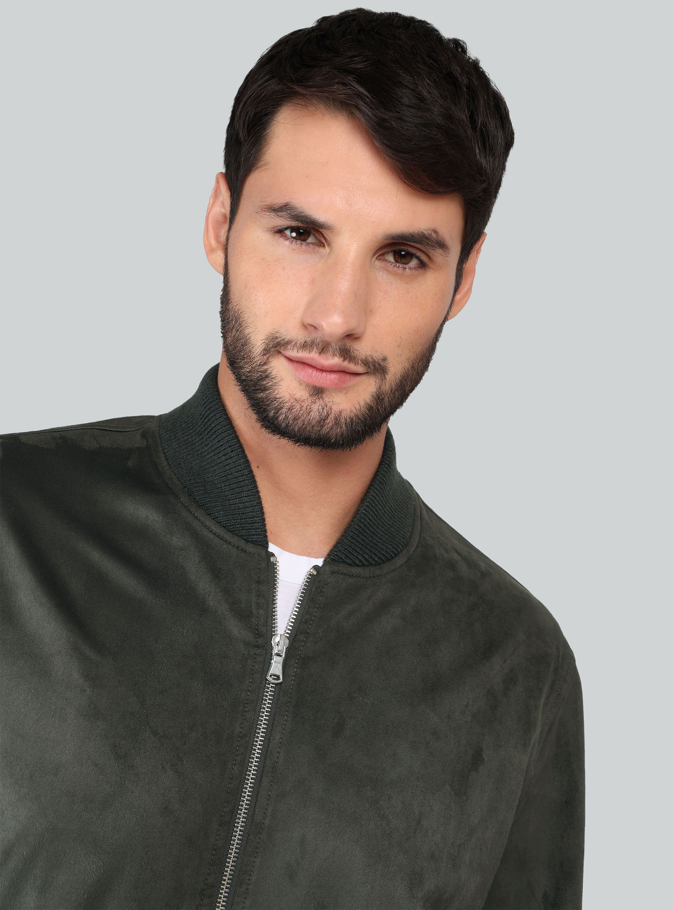 CHAQUETA BOMBER REGULAR FIT OLIVA ARROW - 3