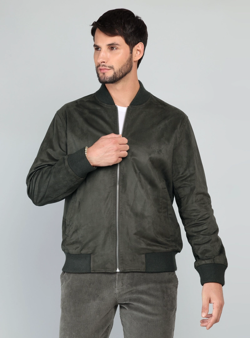 CHAQUETA BOMBER REGULAR FIT OLIVA ARROW - 7