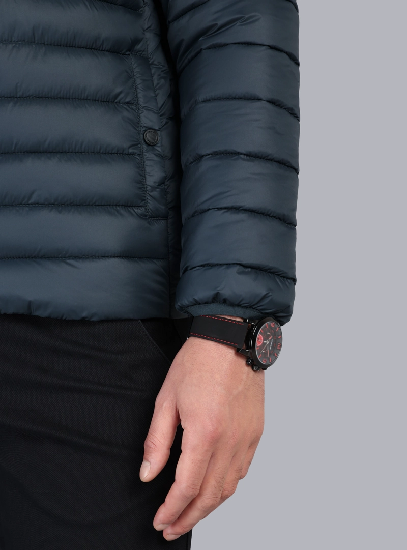PARKA MANGA LARGA REGULAR FIT PETROLEO ARROW - 5