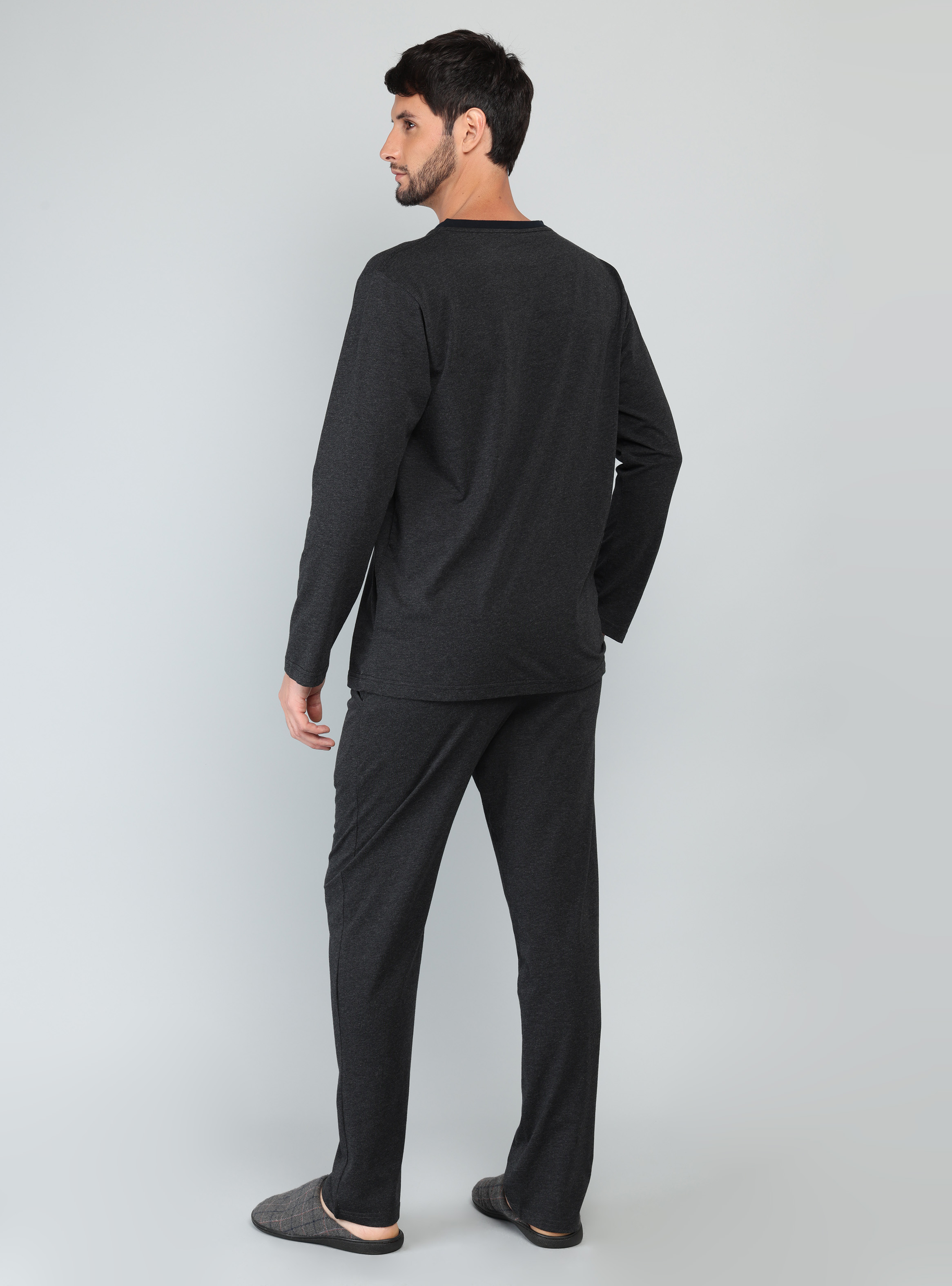 PIJAMA LARGO REGULAR FIT GRIS ARROW - 2