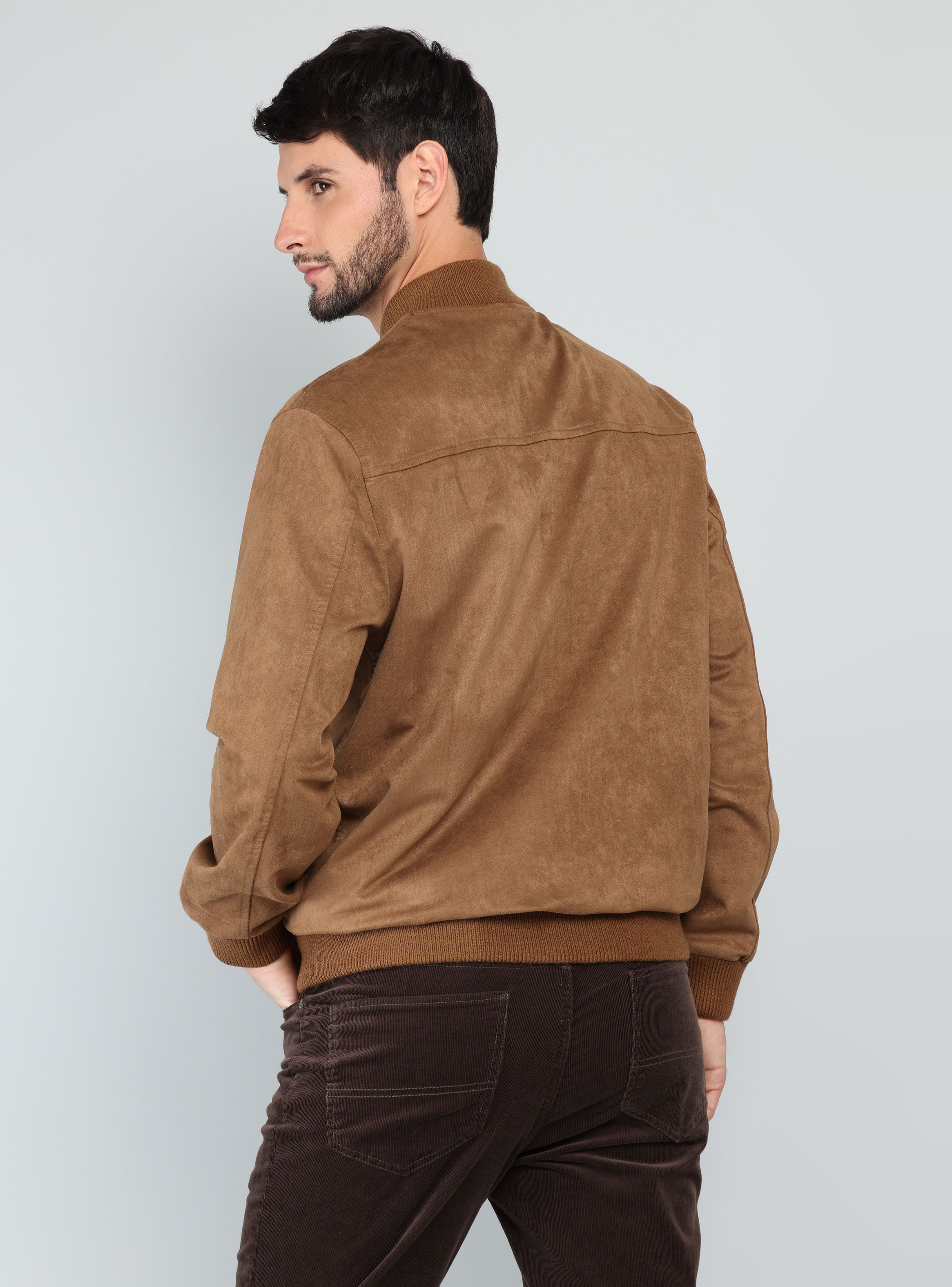 CHAQUETA BOMBER REGULAR FIT CAMEL ARROW - 2