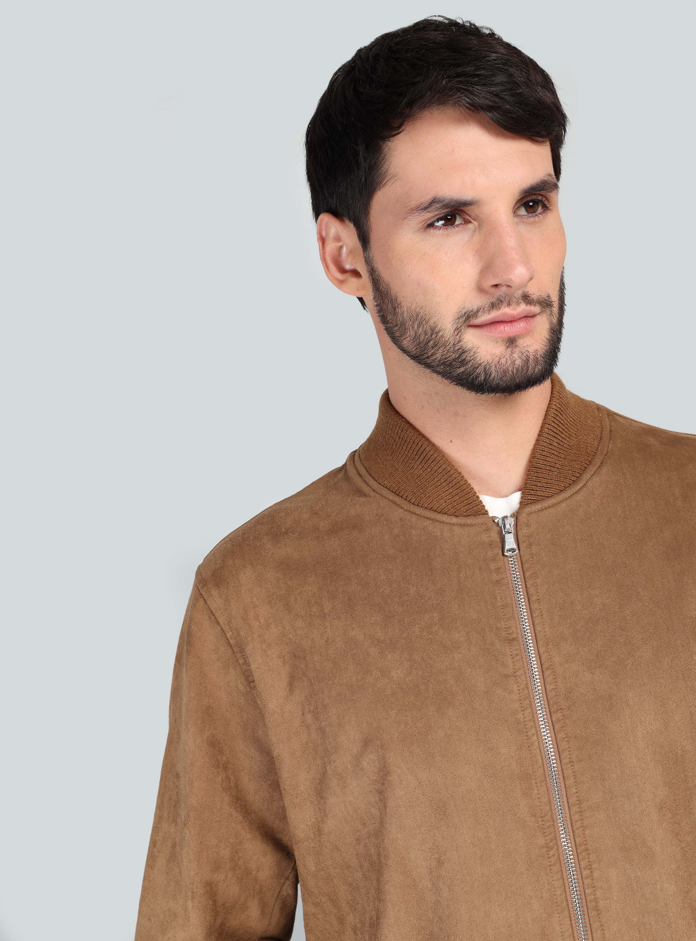 CHAQUETA BOMBER REGULAR FIT CAMEL ARROW - 3