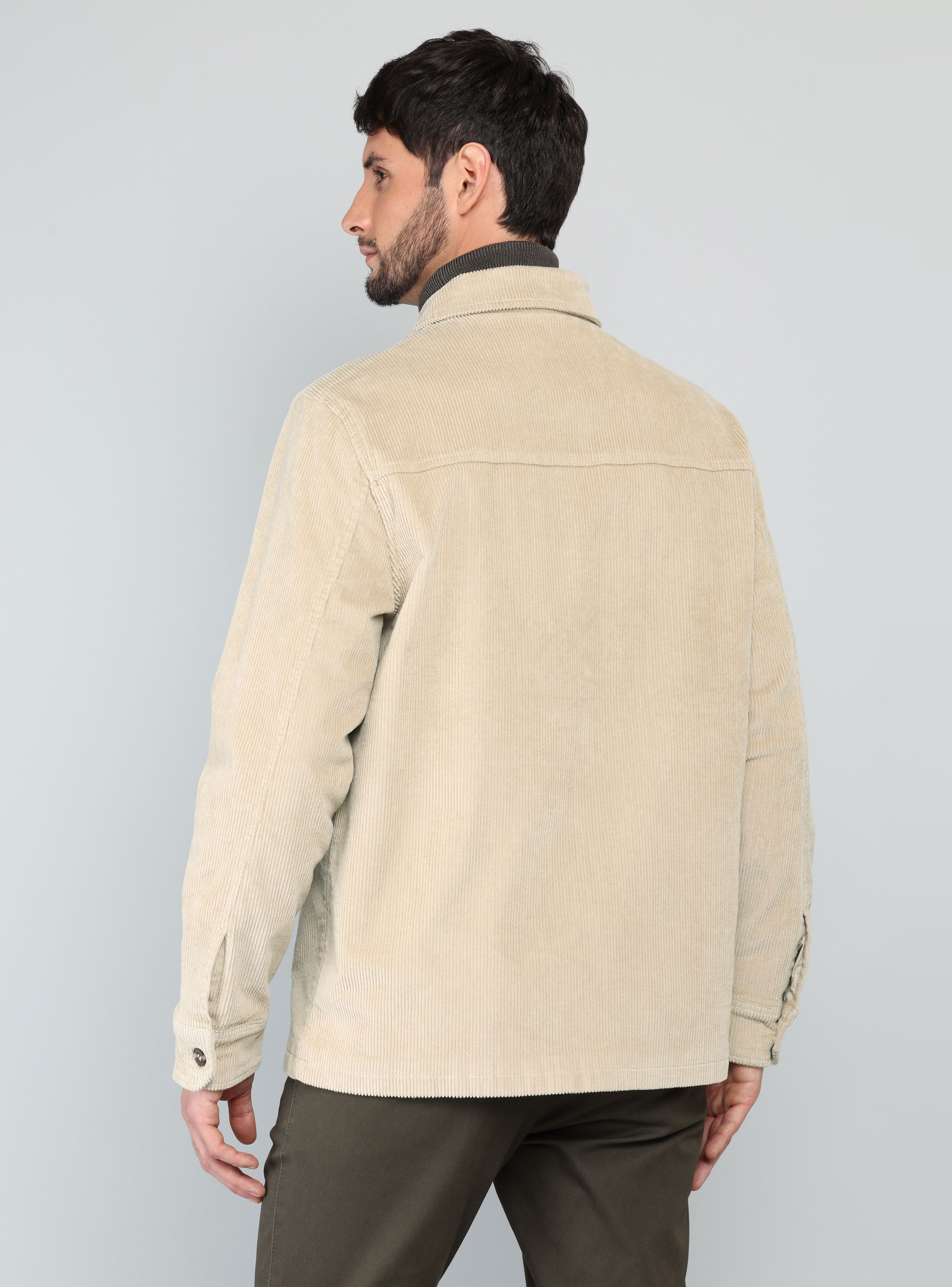 CHAQUETA COTELE  SPANDEX REGULAR FIT CAFE  ARROW - 2