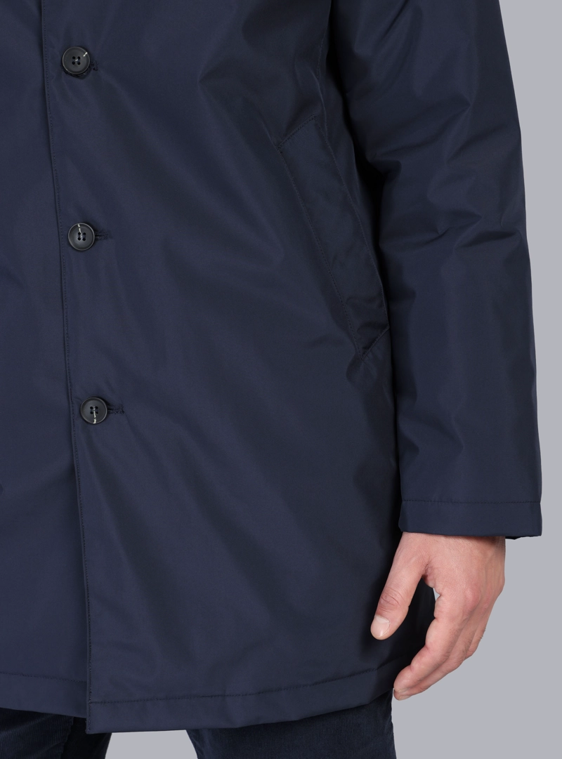 CHAQUETA IMPERMEABLE REGULAR FIT AZUL MARINO - 5