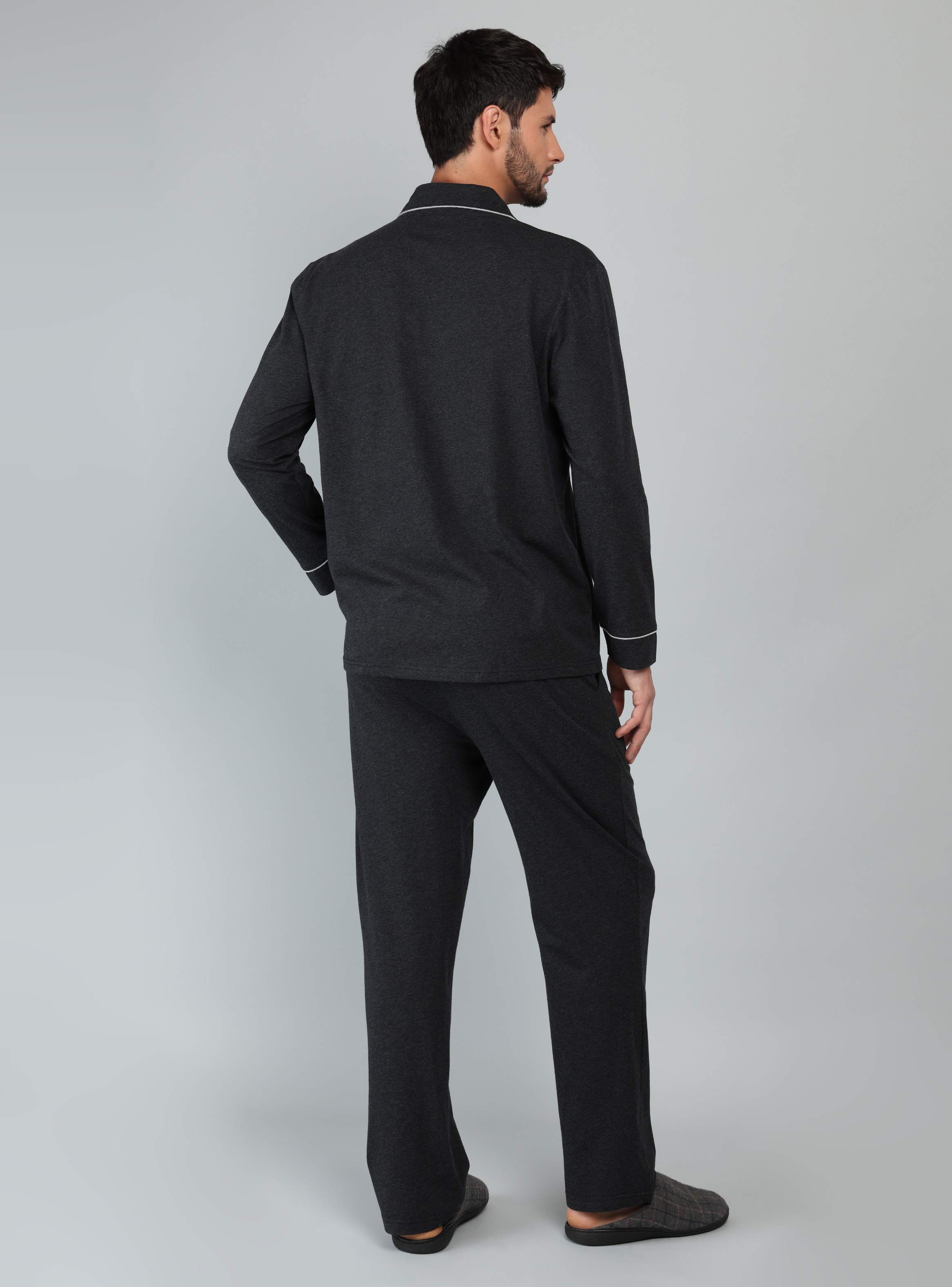 PIJAMA CLASICO REGULAR FIT GRIS ARROW - 2