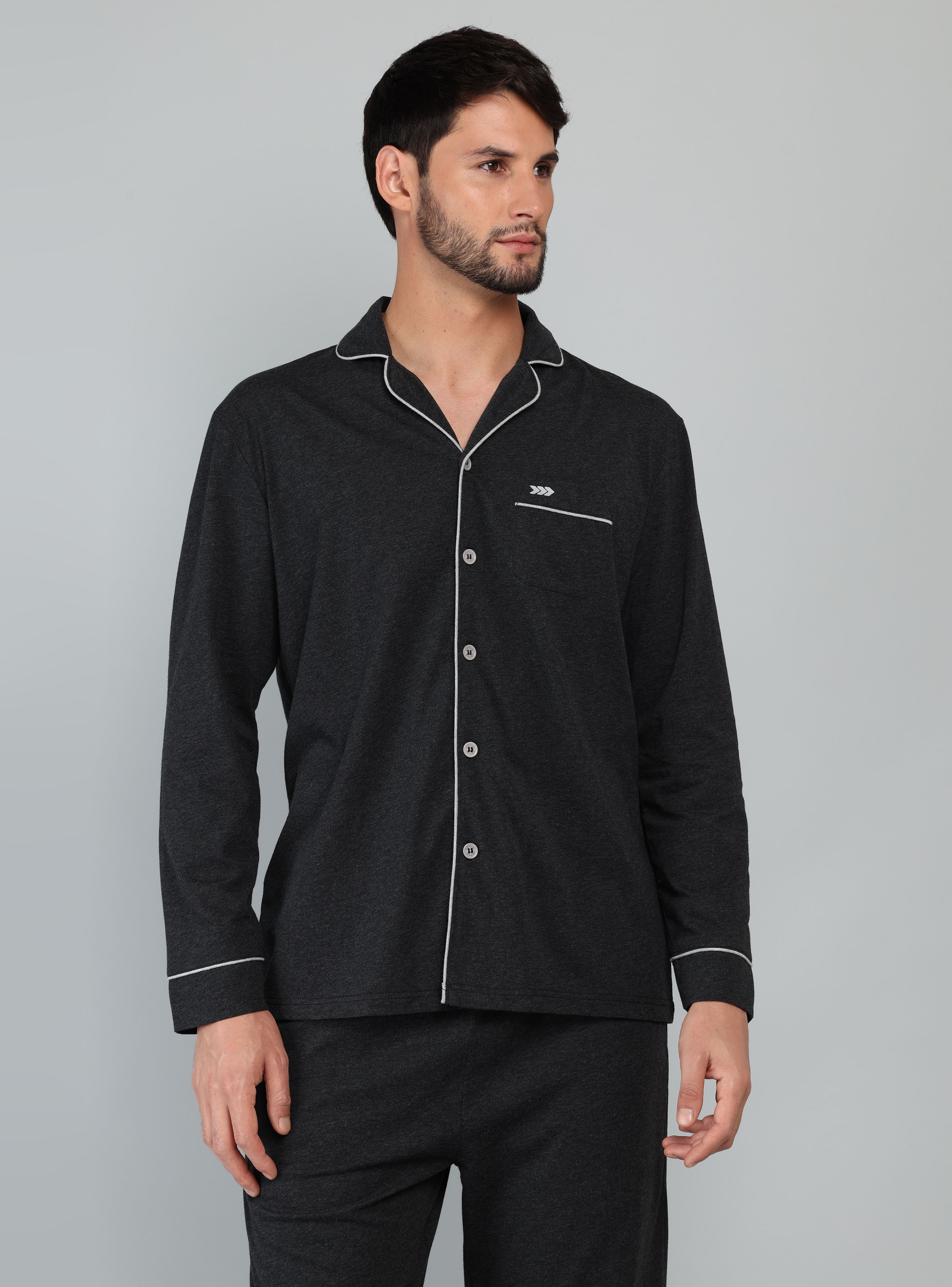 PIJAMA CLASICO REGULAR FIT GRIS ARROW - 3
