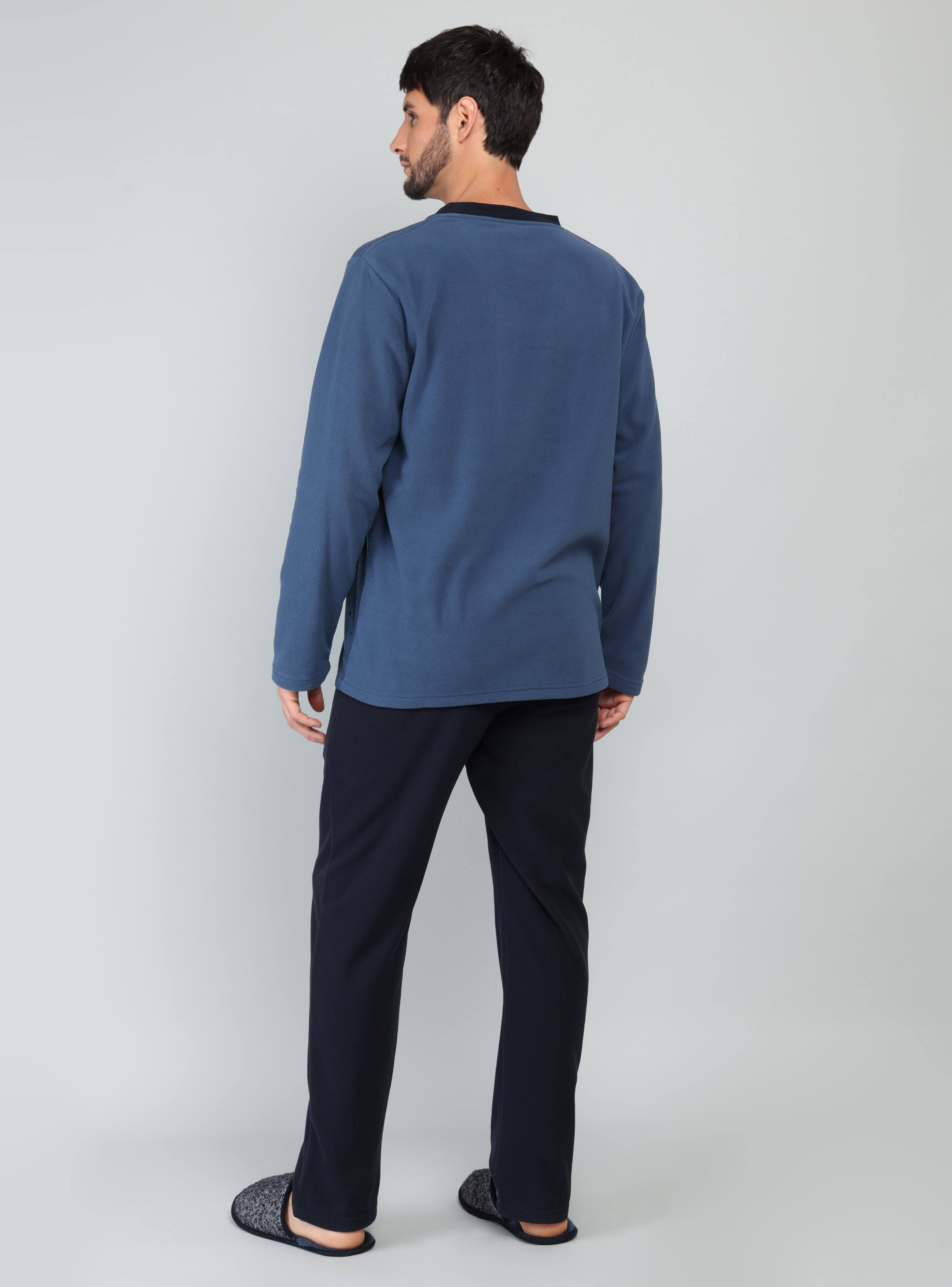 PIJAMA LARGO POLAR REGULAR FIT AZUL ARROW - 2