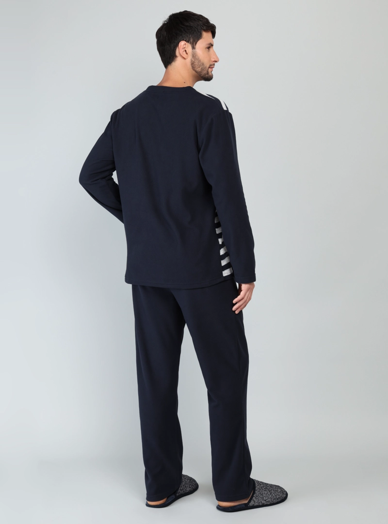 PIJAMA LARGO POLAR REGULAR FIT AZUL ARROW - 2