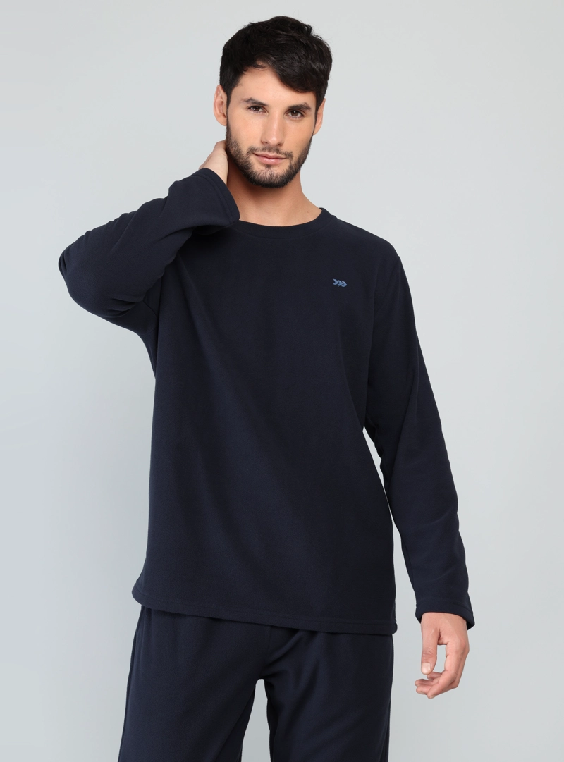 PIJAMA LARGO POLAR REGULAR FIT AZUL ARROW - 2