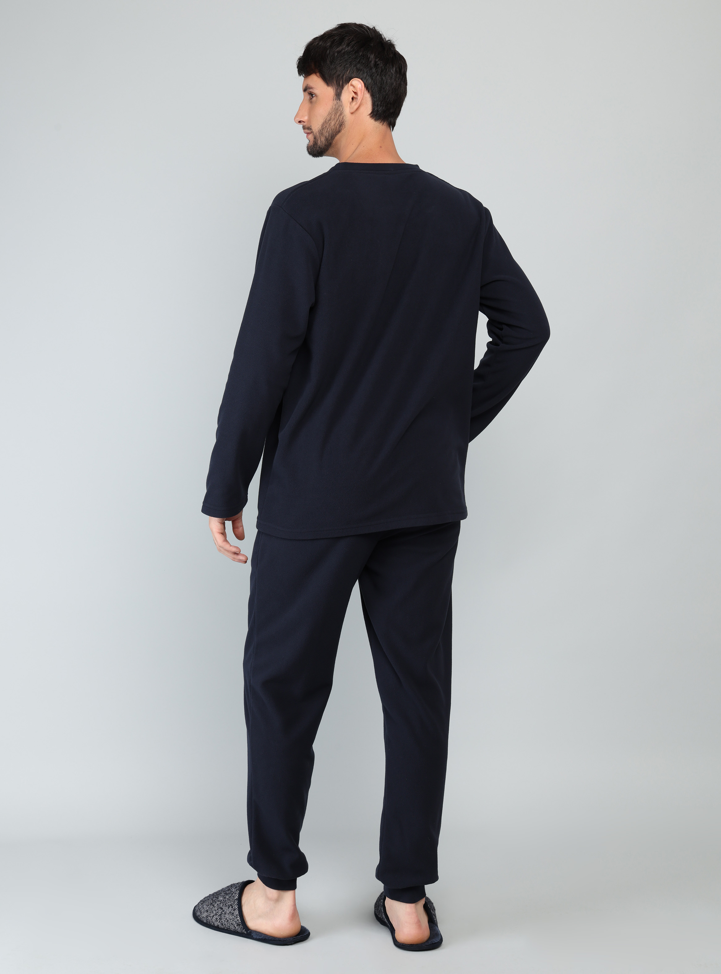 PIJAMA LARGO POLAR REGULAR FIT AZUL ARROW - 4