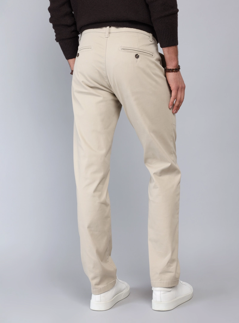 PANTALON CHINO SPANDEX REGULAR FIT BEIGE PIERO BUTTI - 2