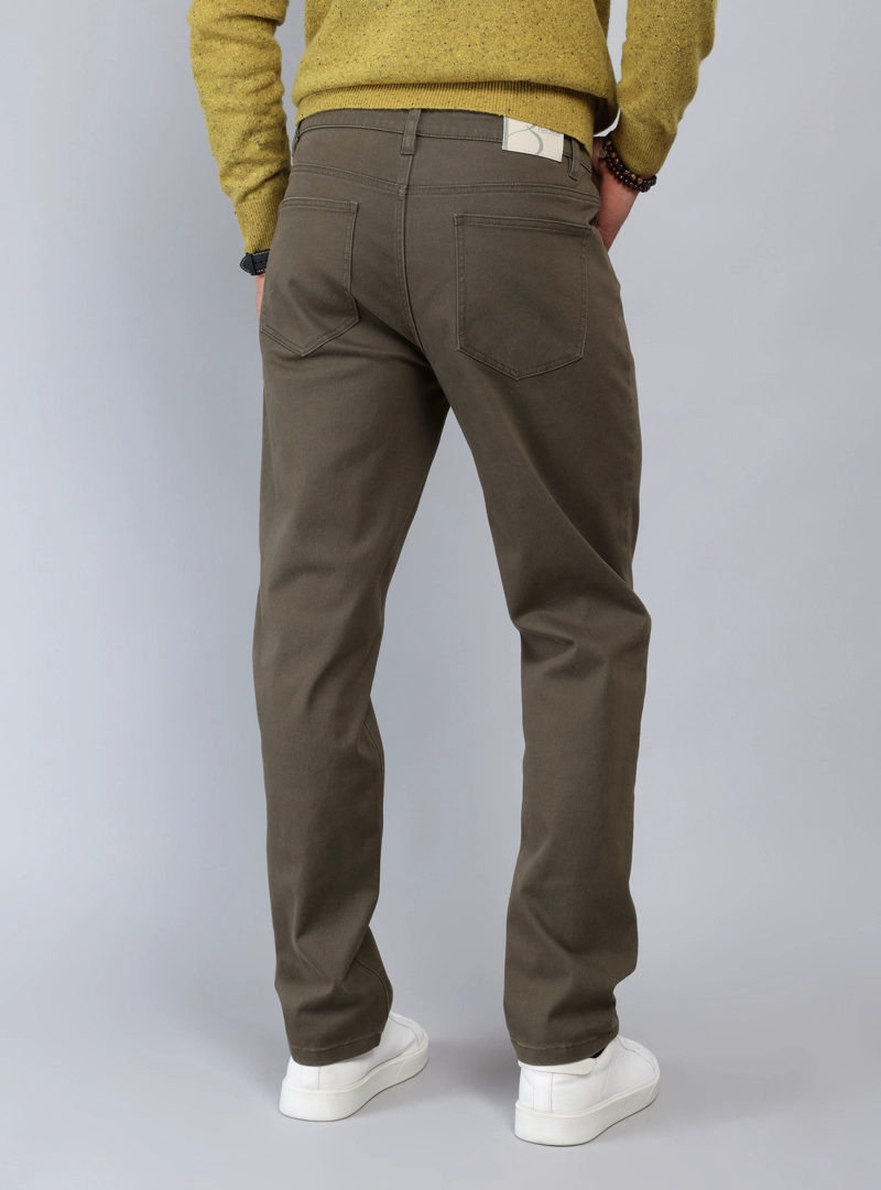 PANTALON 5 POCKET REGULAR FIT OLIVA PIERO BUTTI - 2