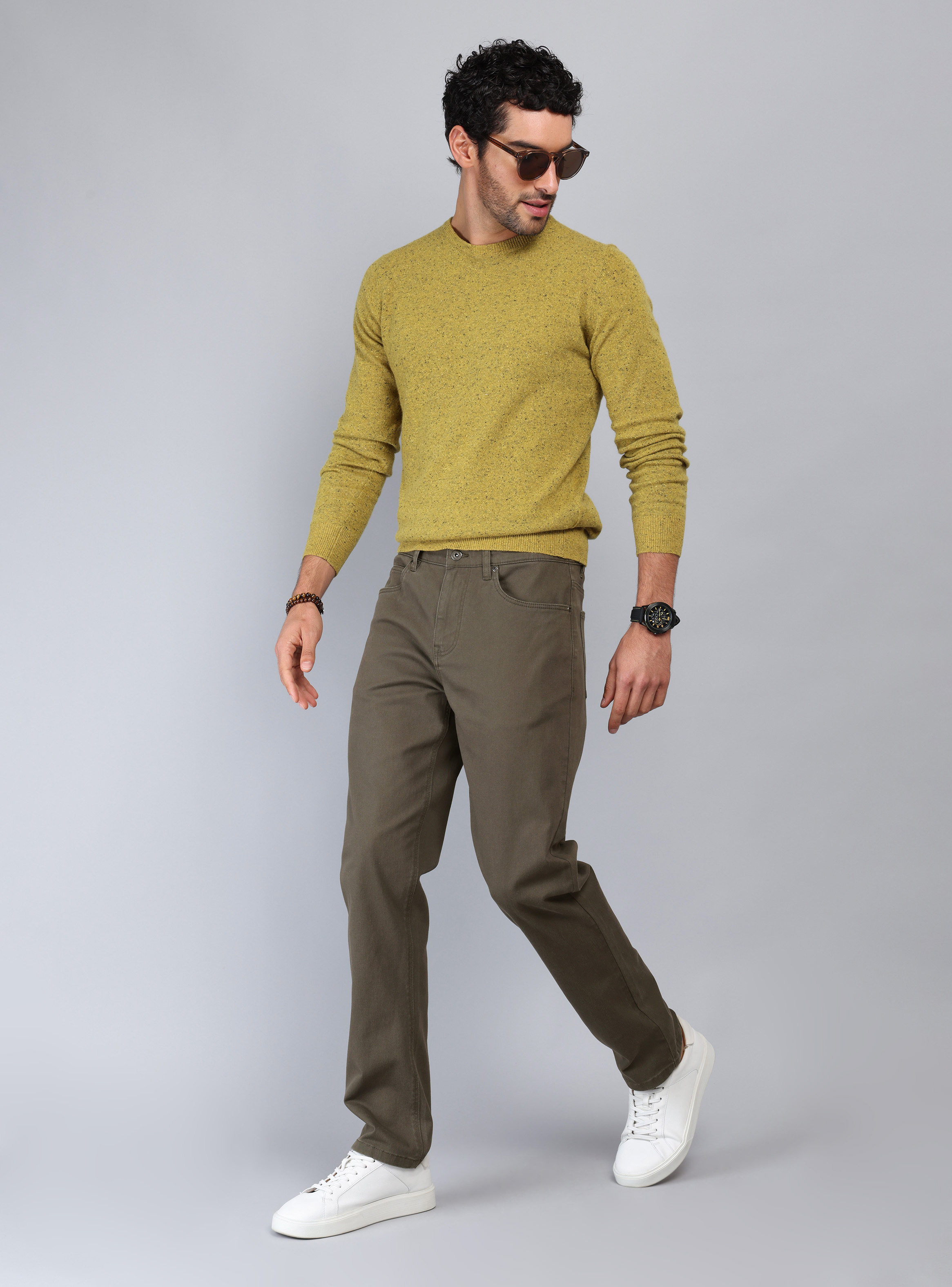 PANTALON 5 POCKET REGULAR FIT OLIVA PIERO BUTTI - 4