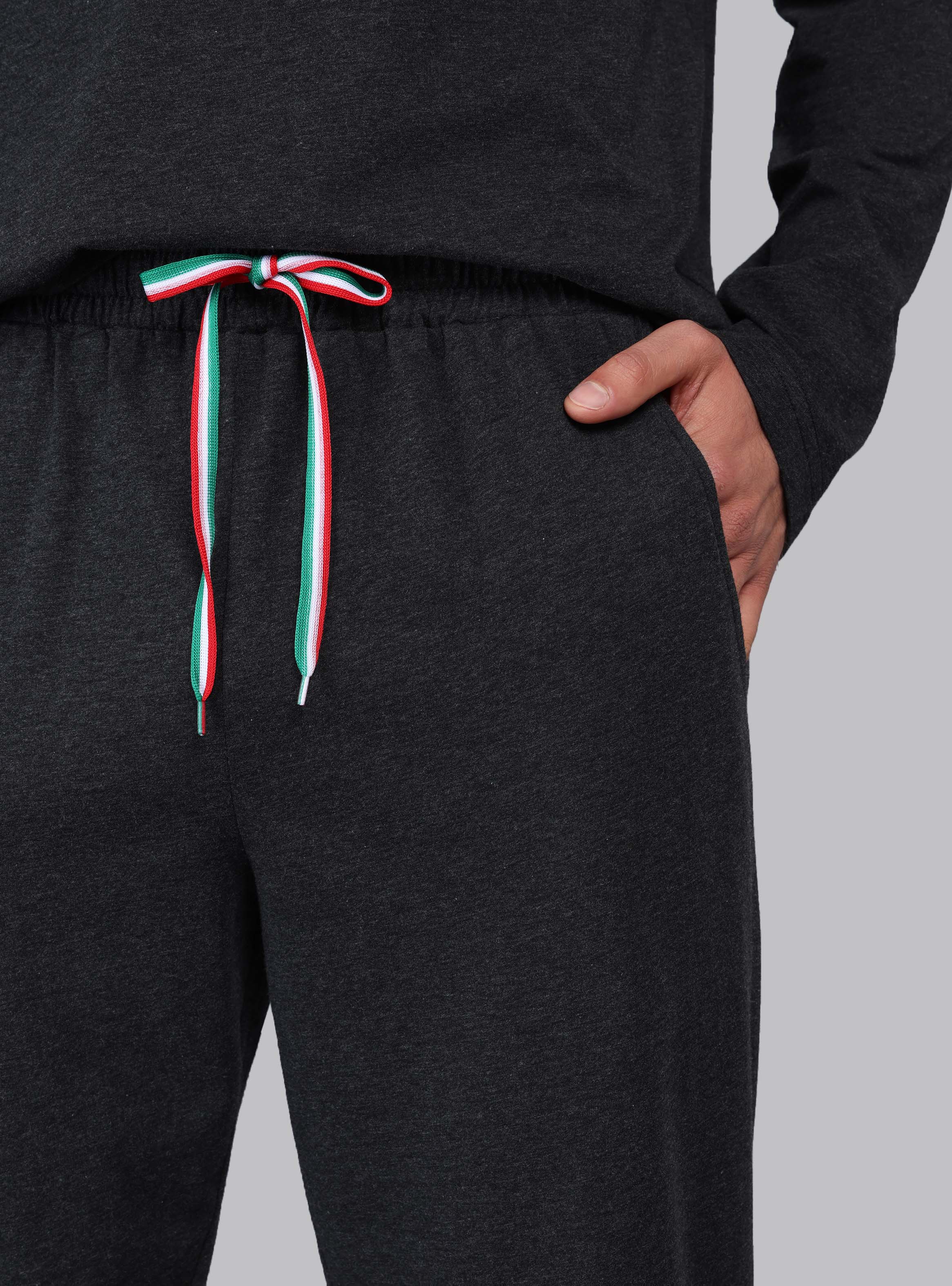 PIJAMA LARGO REGULAR FIT GRIS OSCURO PIERO BUTTI - 6