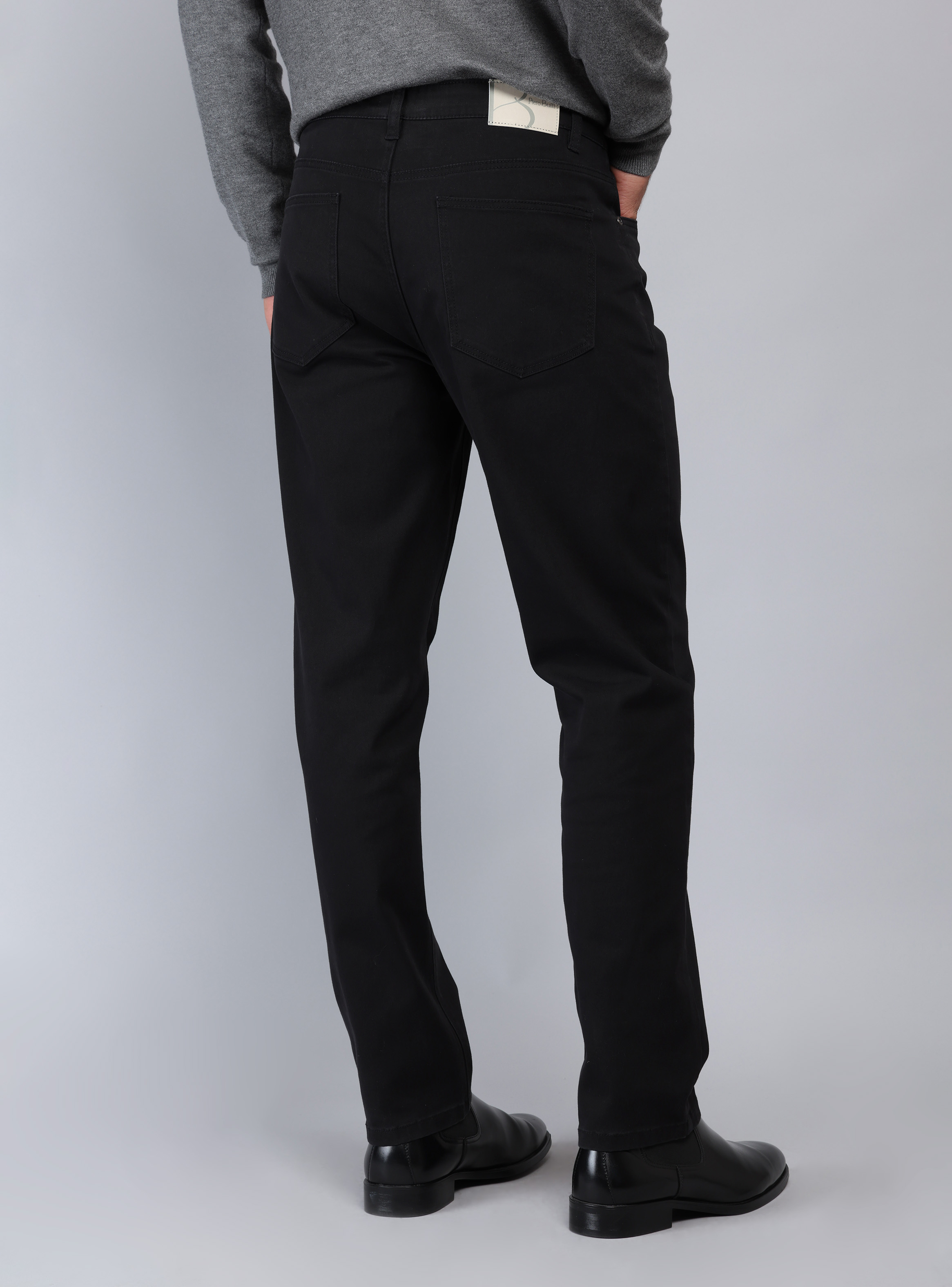 PANTALON 5 POCKET REGULAR FIT NEGRO PIERO BUTTI - 2