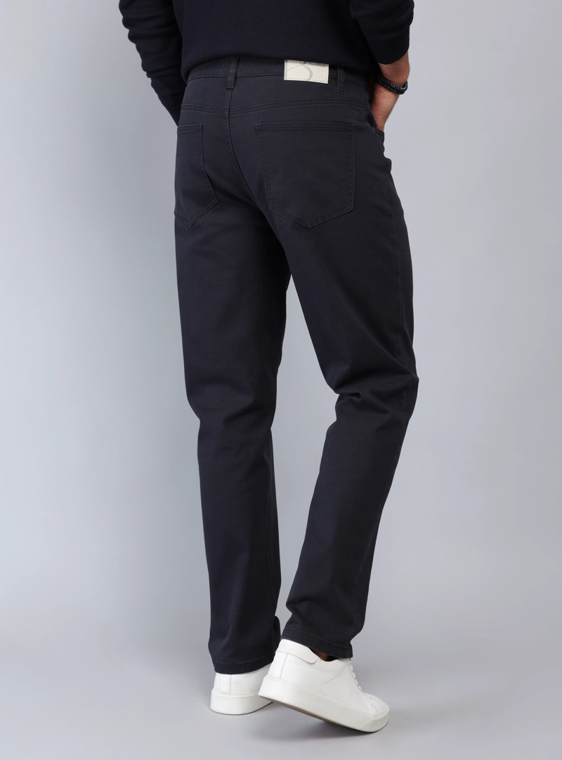 PANTALON 5 POCKET REGULAR FIT AZUL MARINO PIERO BUTTI - 2