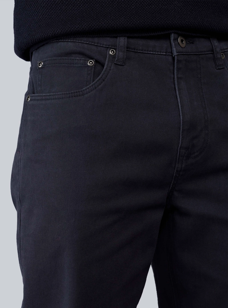 PANTALON 5 POCKET REGULAR FIT AZUL MARINO PIERO BUTTI - 3