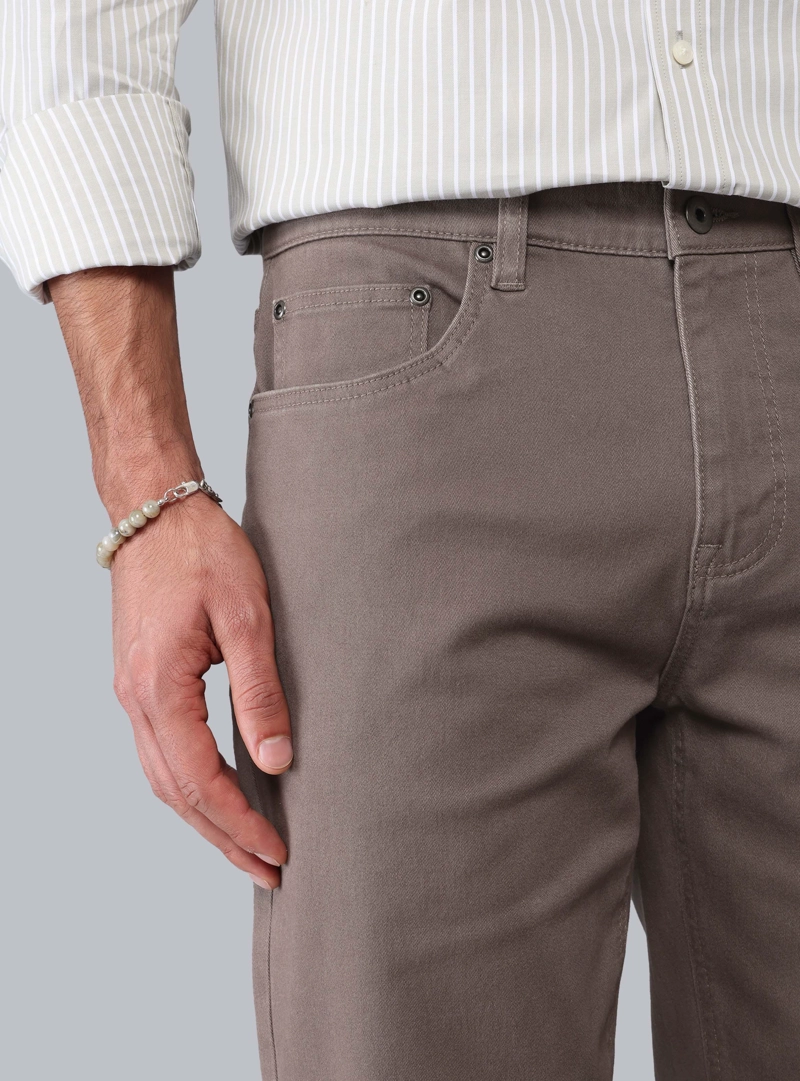 PANTALON 5 POCKET REGULAR FIT GRIS OSCURO PIERO BUTTI - 3