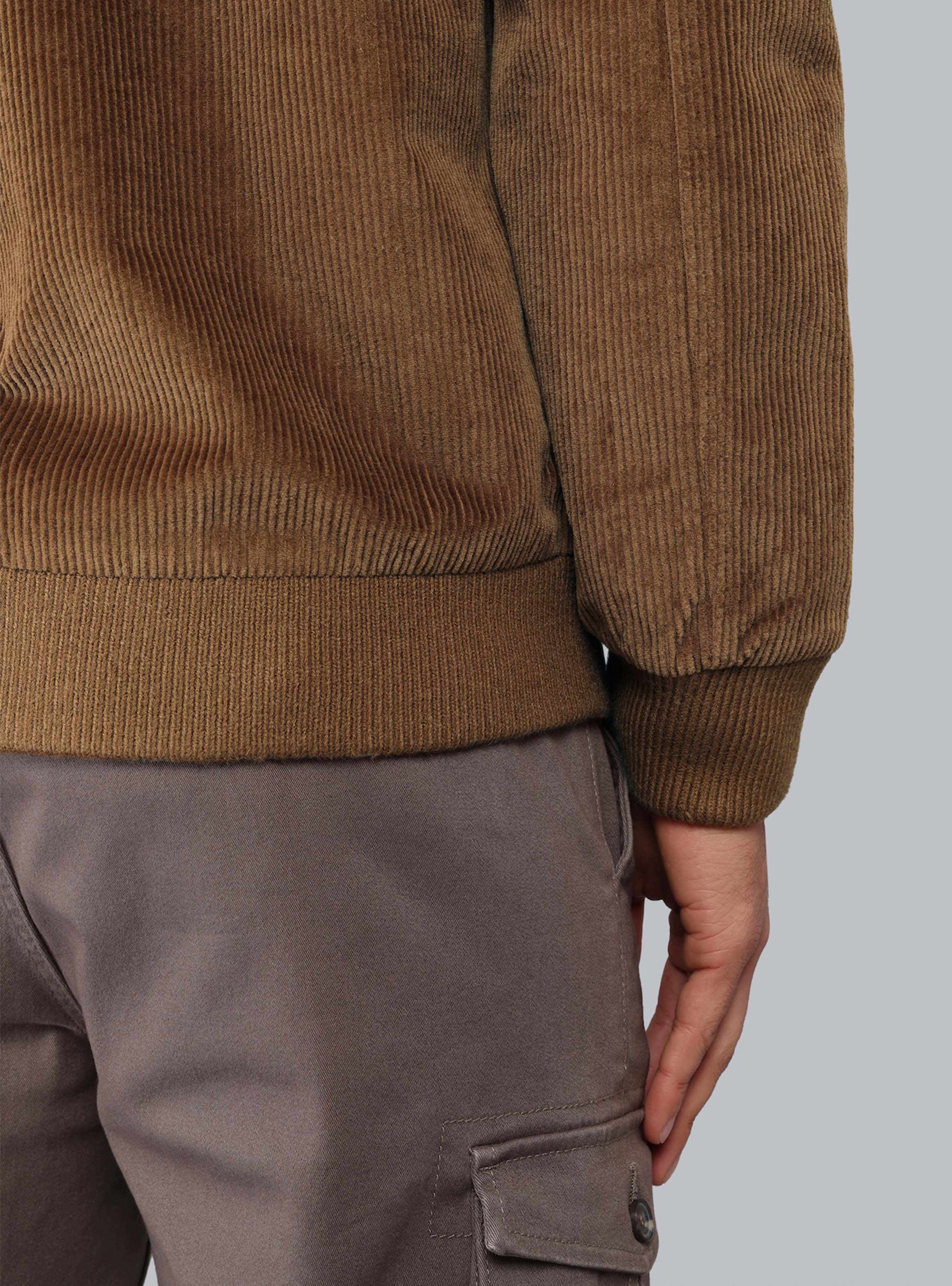 CHAQUETA BOMBER COTELE  REGULAR FIT CAFE  PIERO BUTTI - 5