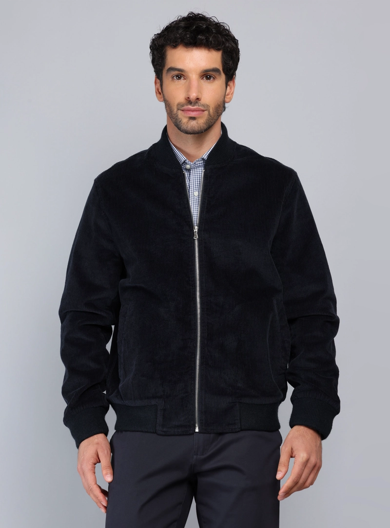 CHAQUETA BOMBER COTELE REGULAR FIT AZUL MARINO PIERO BUTTI - 6