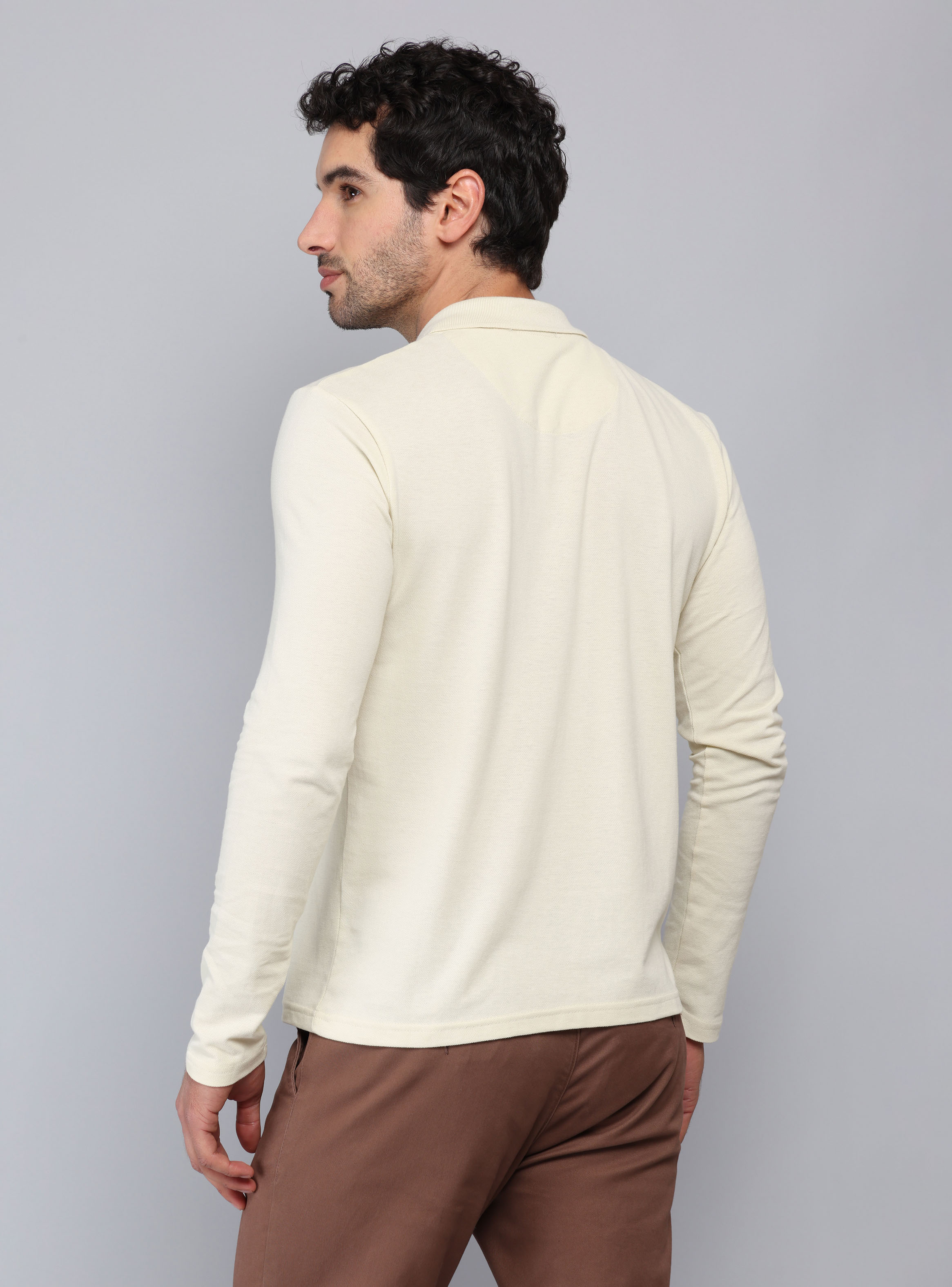 POLERA PIQUE  REGULAR FIT BEIGE PIERO BUTTI - 2