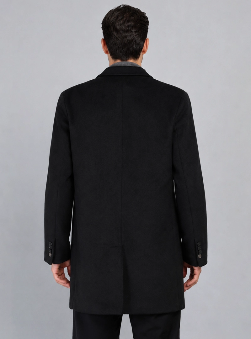 ABRIGO CRUZADO REGULAR FIT NEGRO PIERO BUTTI - 2