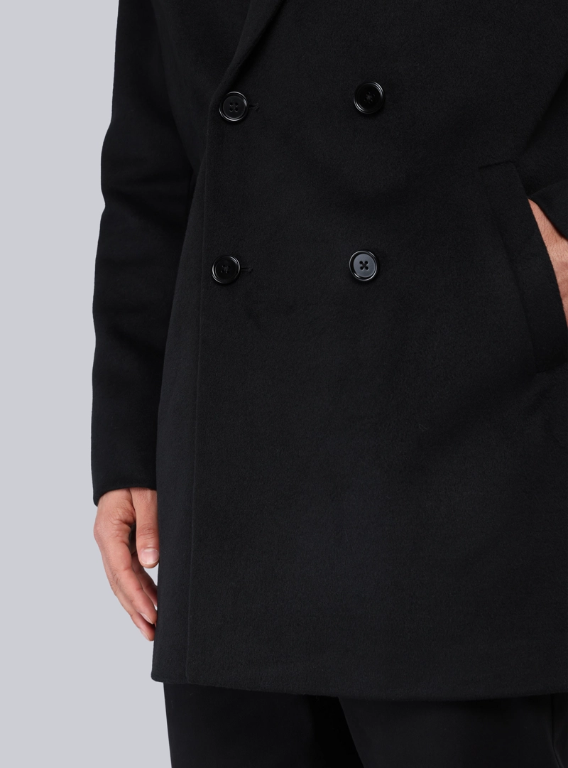 ABRIGO CRUZADO REGULAR FIT NEGRO PIERO BUTTI - 5