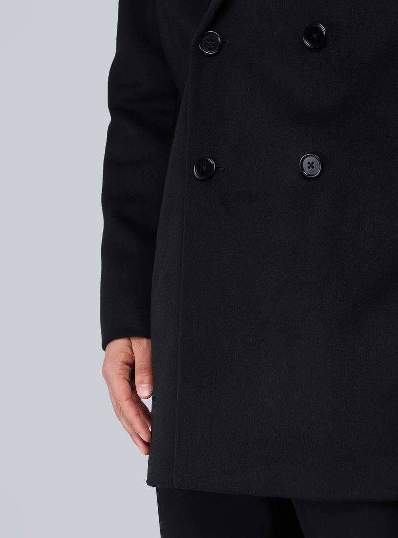 ABRIGO CRUZADO REGULAR FIT NEGRO PIERO BUTTI - 5