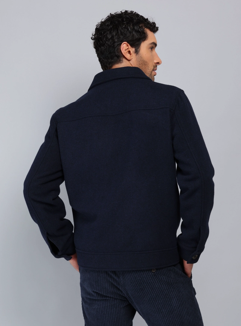 CHAQUETA ABOTONADA REGULAR FIT AZUL MARINO PIERO BUTTI - 2