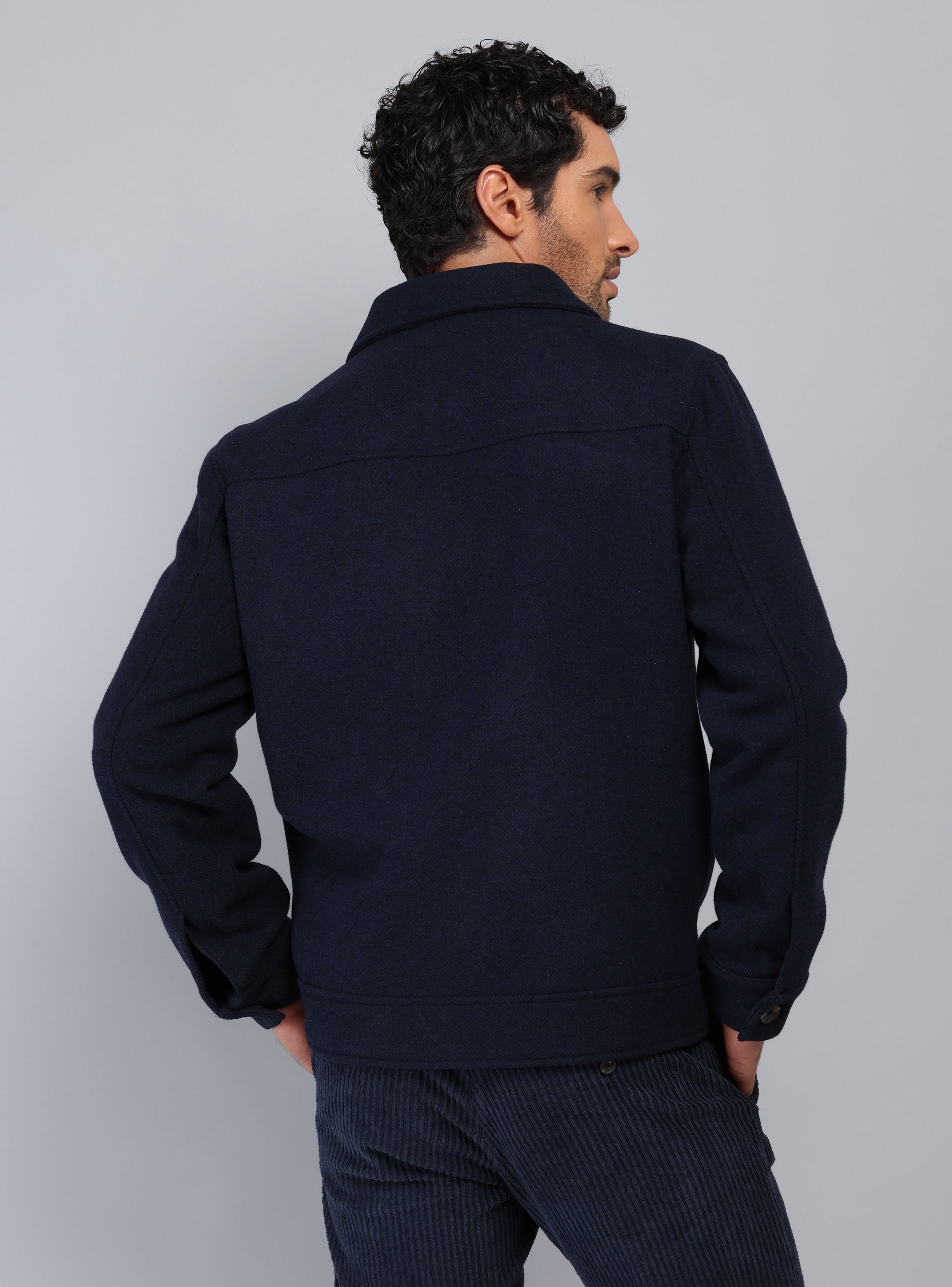 CHAQUETA ABOTONADA REGULAR FIT AZUL MARINO PIERO BUTTI - 2