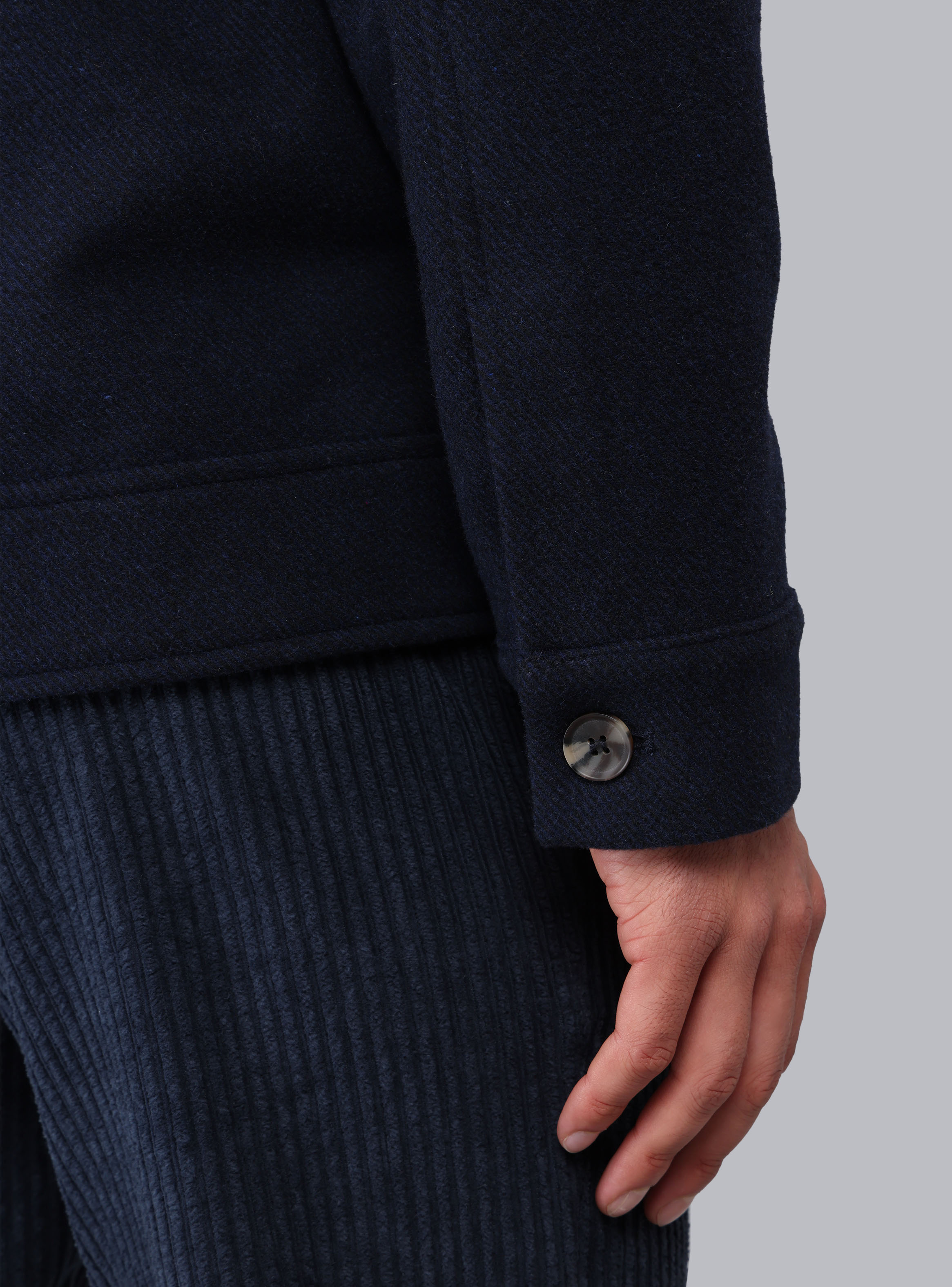 CHAQUETA ABOTONADA REGULAR FIT AZUL MARINO PIERO BUTTI - 5