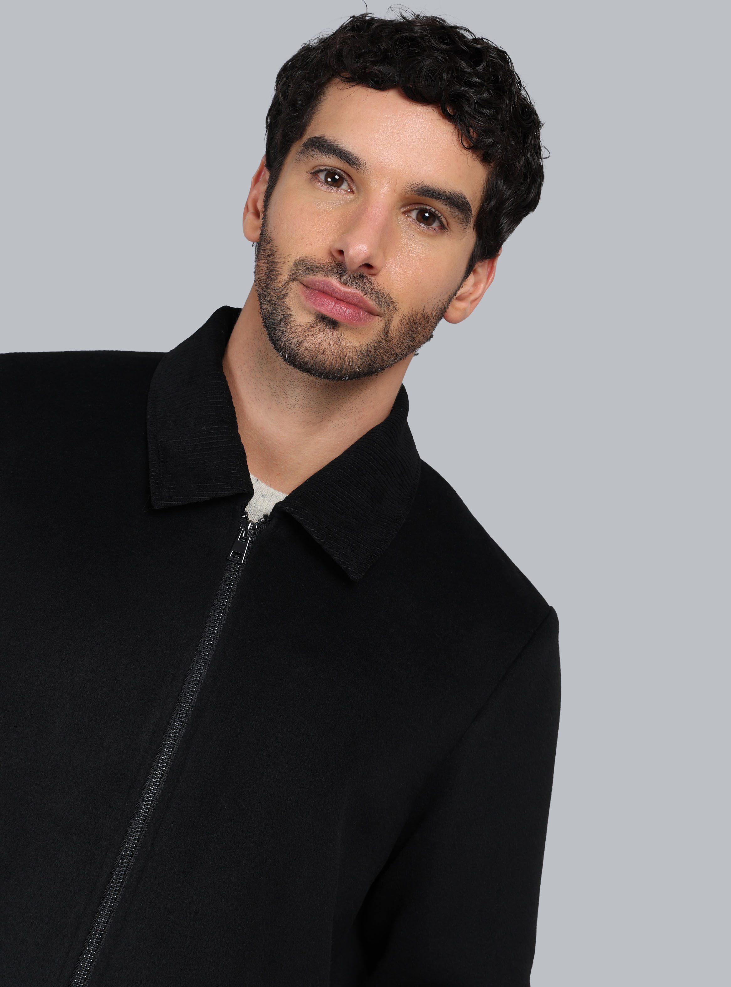 CHAQUETA RECTA REGULAR FIT NEGRO PIERO BUTTI - 3