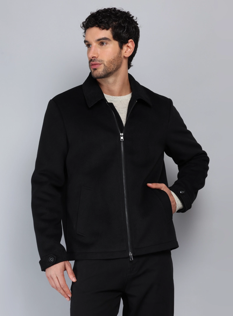 CHAQUETA RECTA REGULAR FIT NEGRO PIERO BUTTI - 6