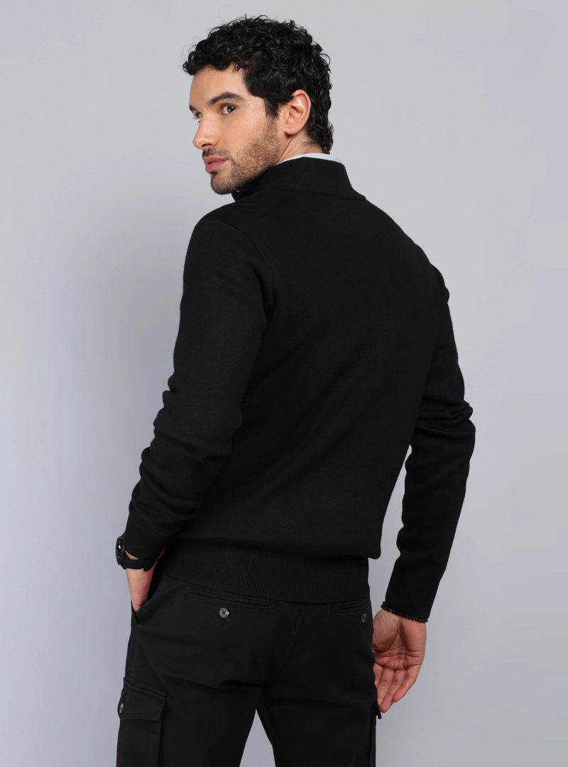 SWEATER CUELLO ALTO CON CIERRE PIERO BUTTI - 2