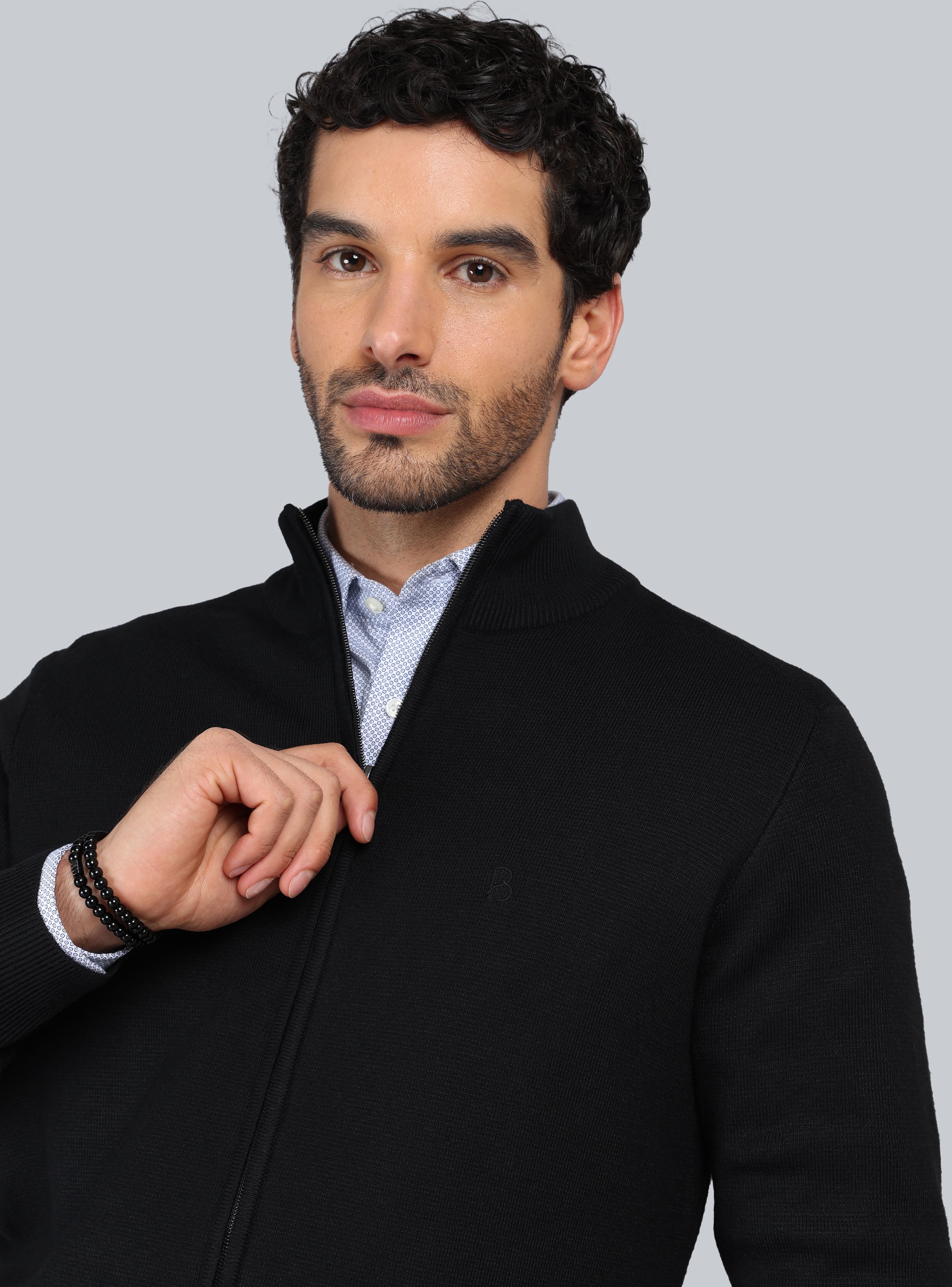 SWEATER CUELLO ALTO CON CIERRE PIERO BUTTI - 3