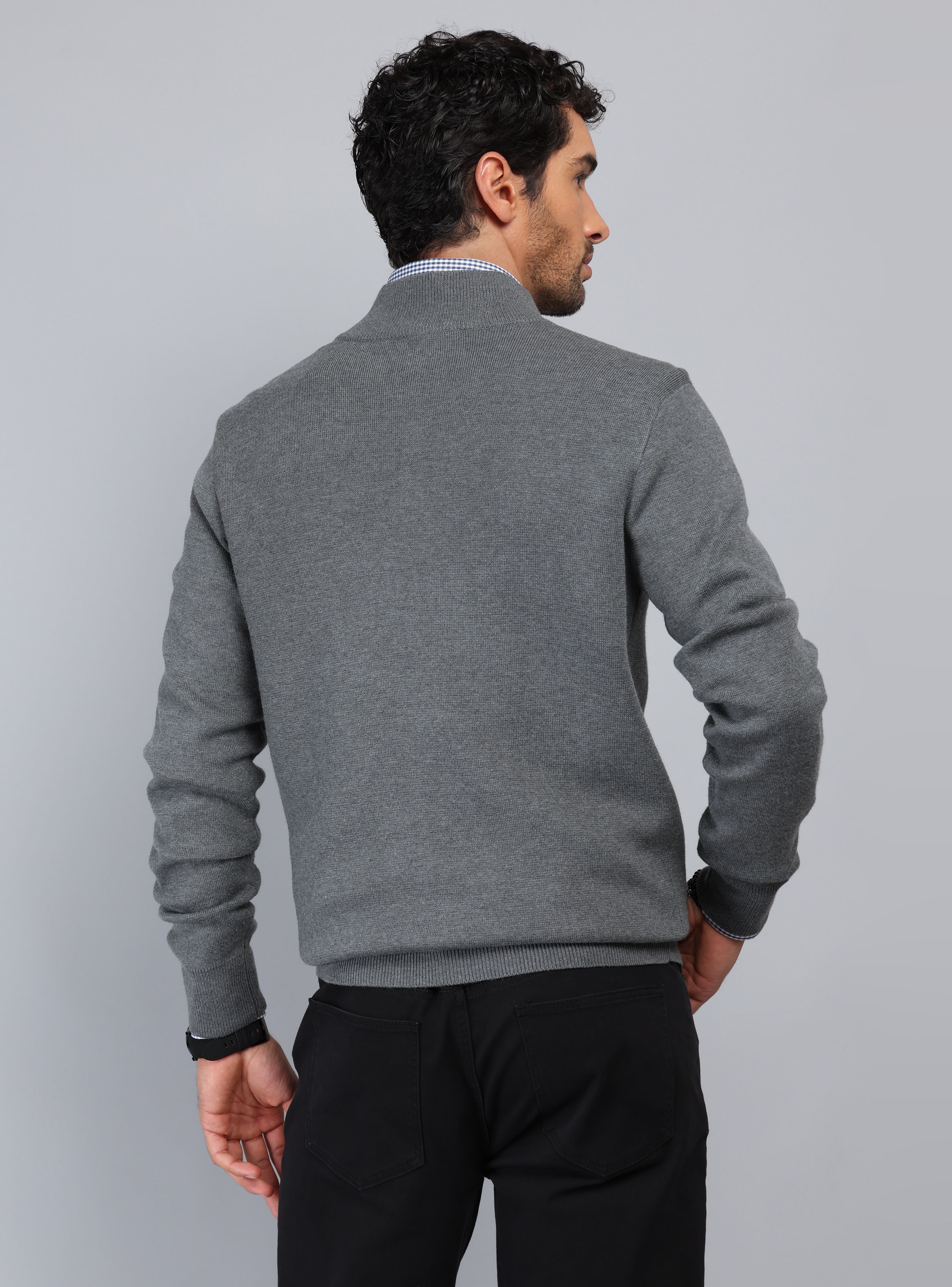 SWEATER CUELLO ALTO CON CIERRE PIERO BUTTI - 2