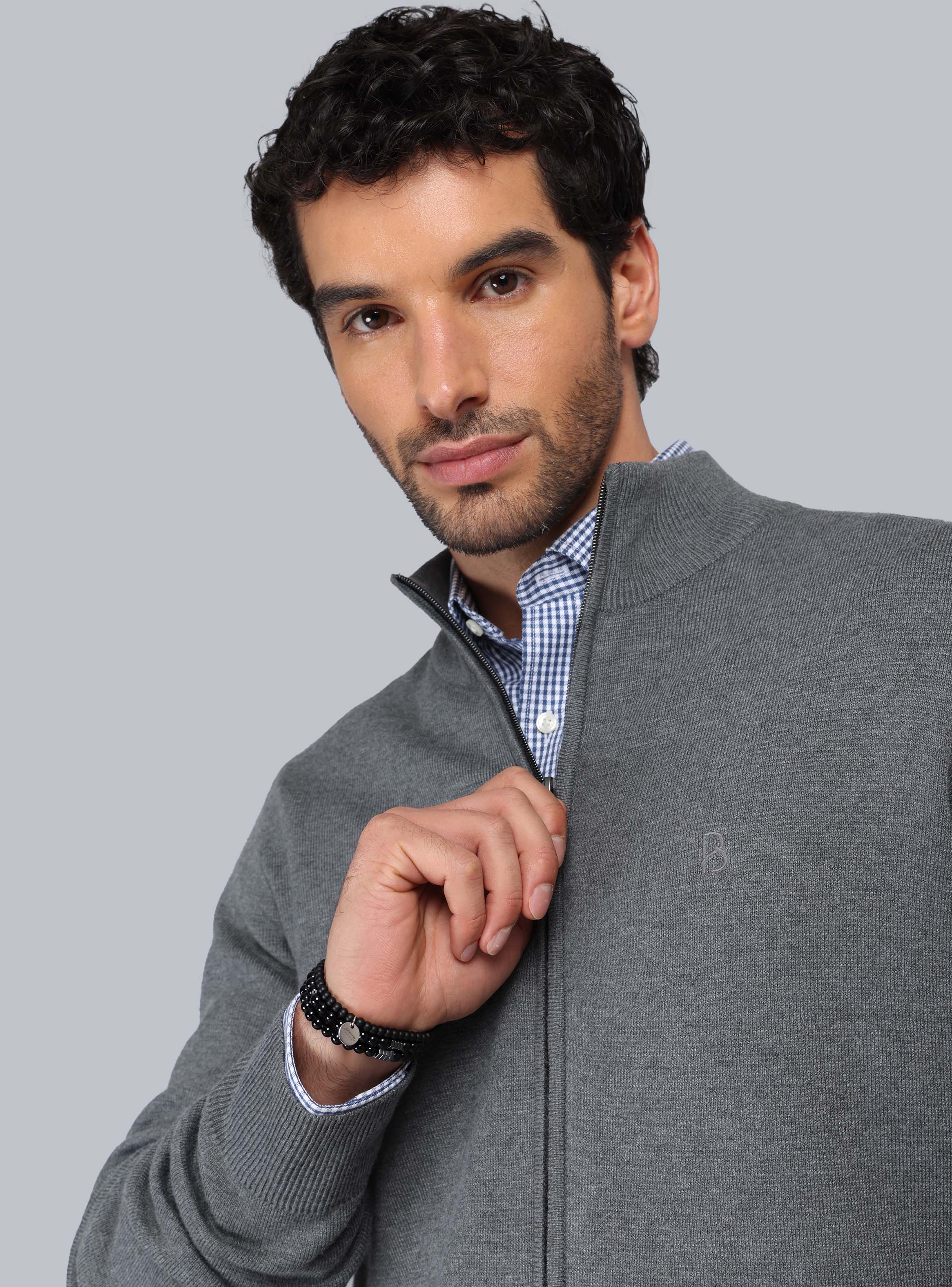 SWEATER CUELLO ALTO CON CIERRE PIERO BUTTI - 3
