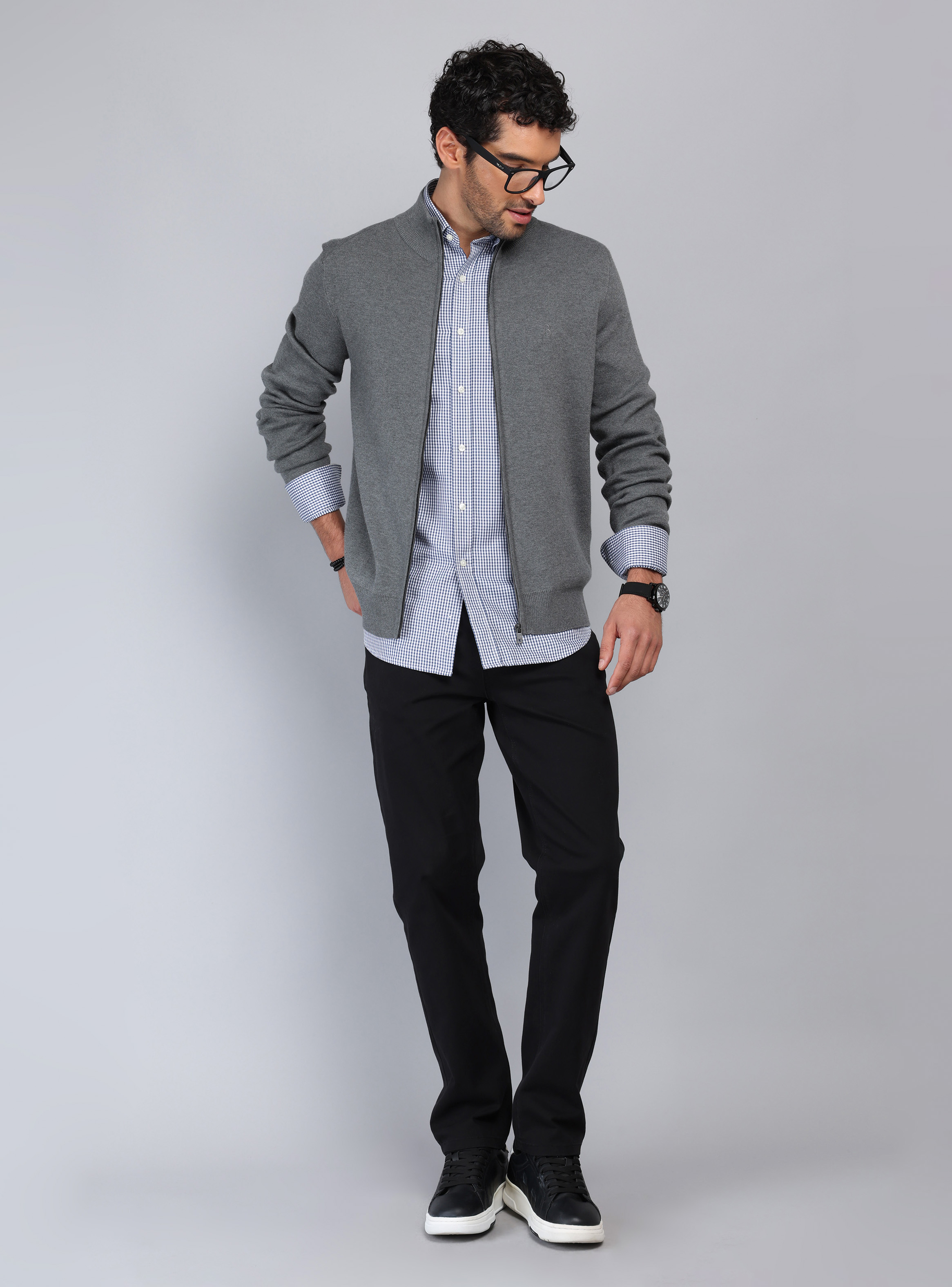 SWEATER CUELLO ALTO CON CIERRE PIERO BUTTI - 4