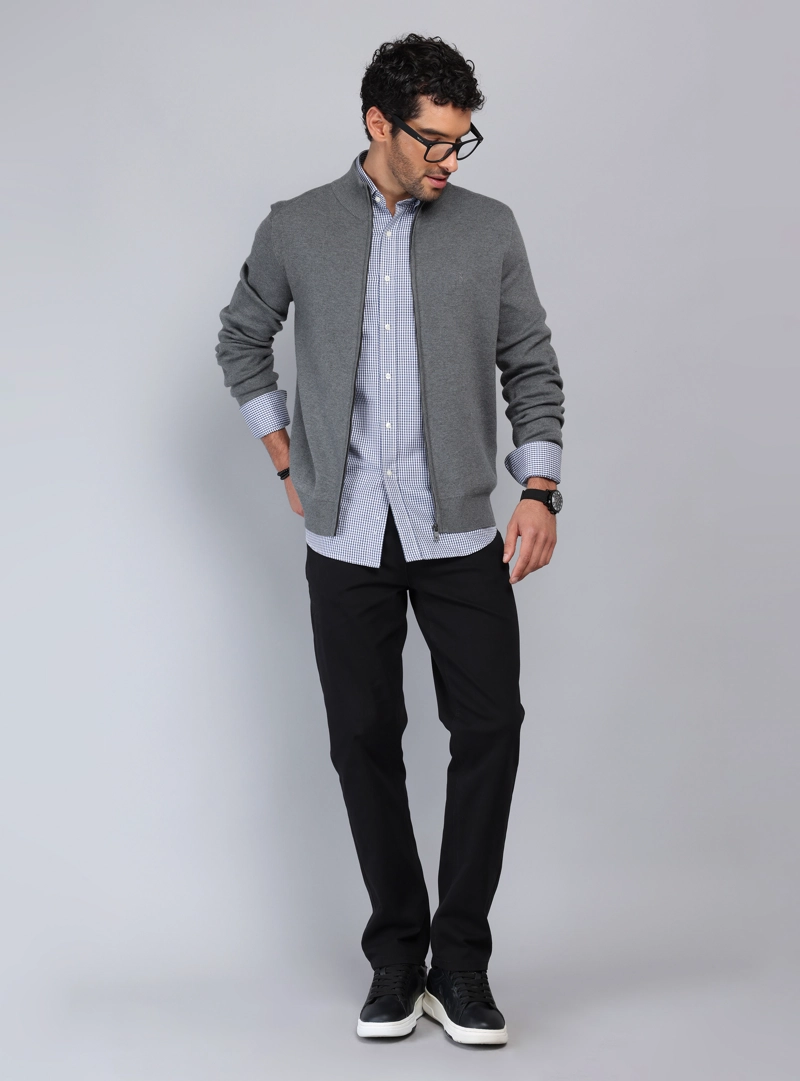SWEATER CUELLO ALTO CON CIERRE PIERO BUTTI - 4