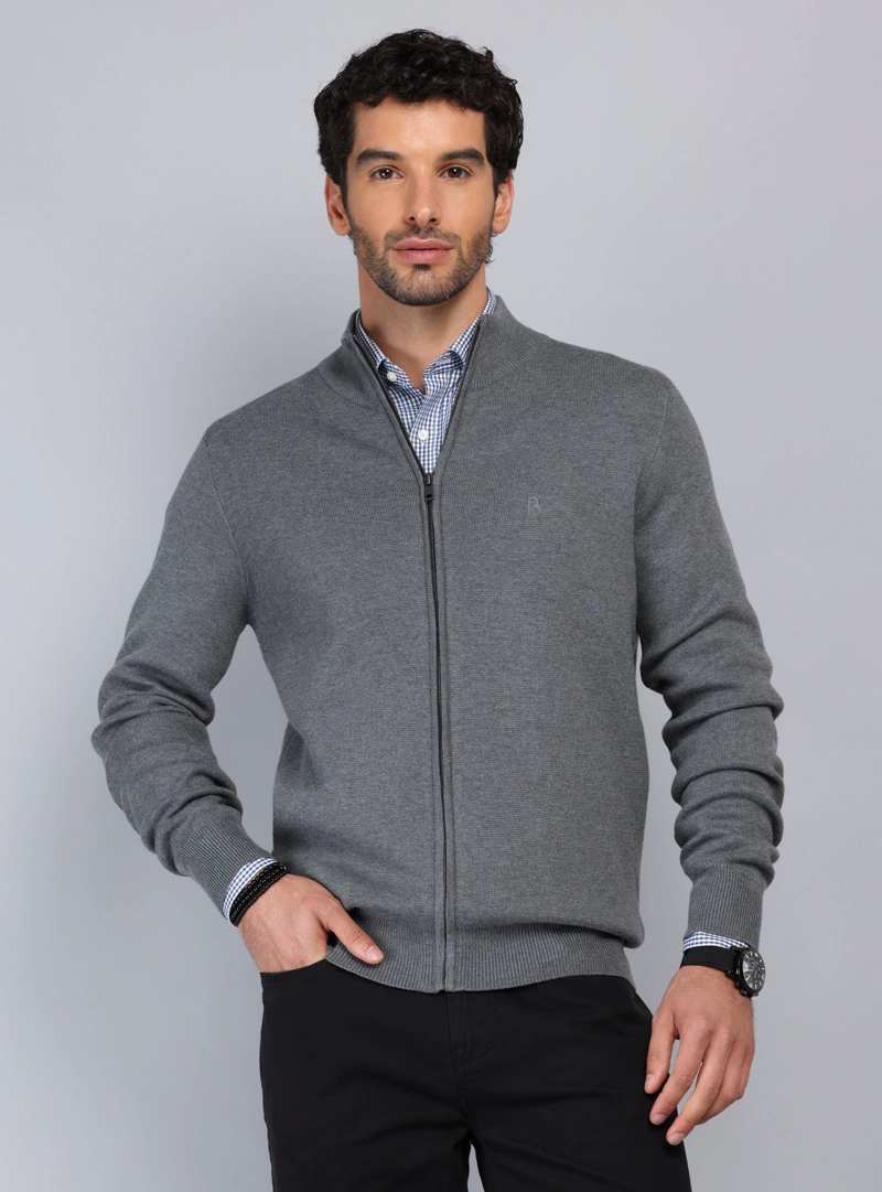 SWEATER CUELLO ALTO CON CIERRE PIERO BUTTI - 6
